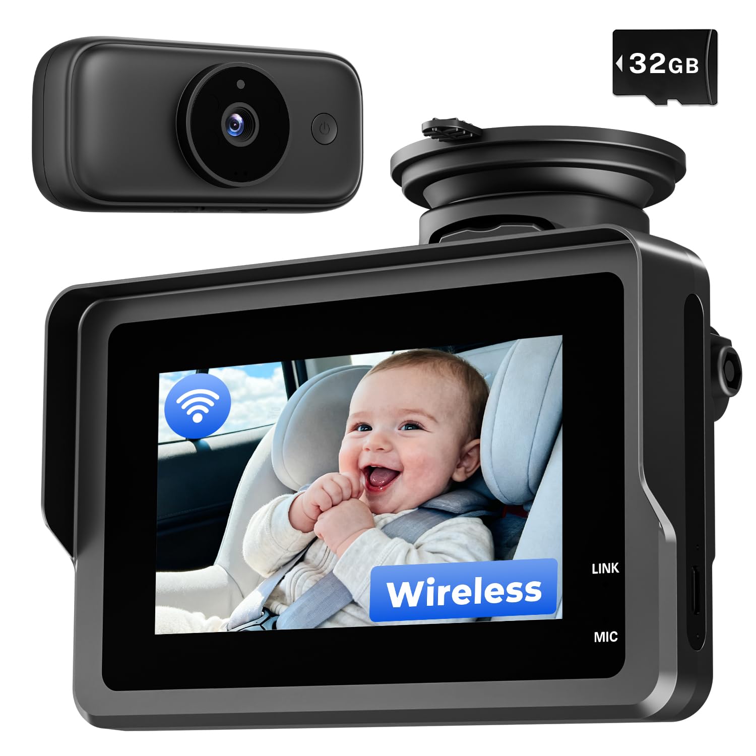 Shaogax Wireless Baby Car Camera ABS-60
