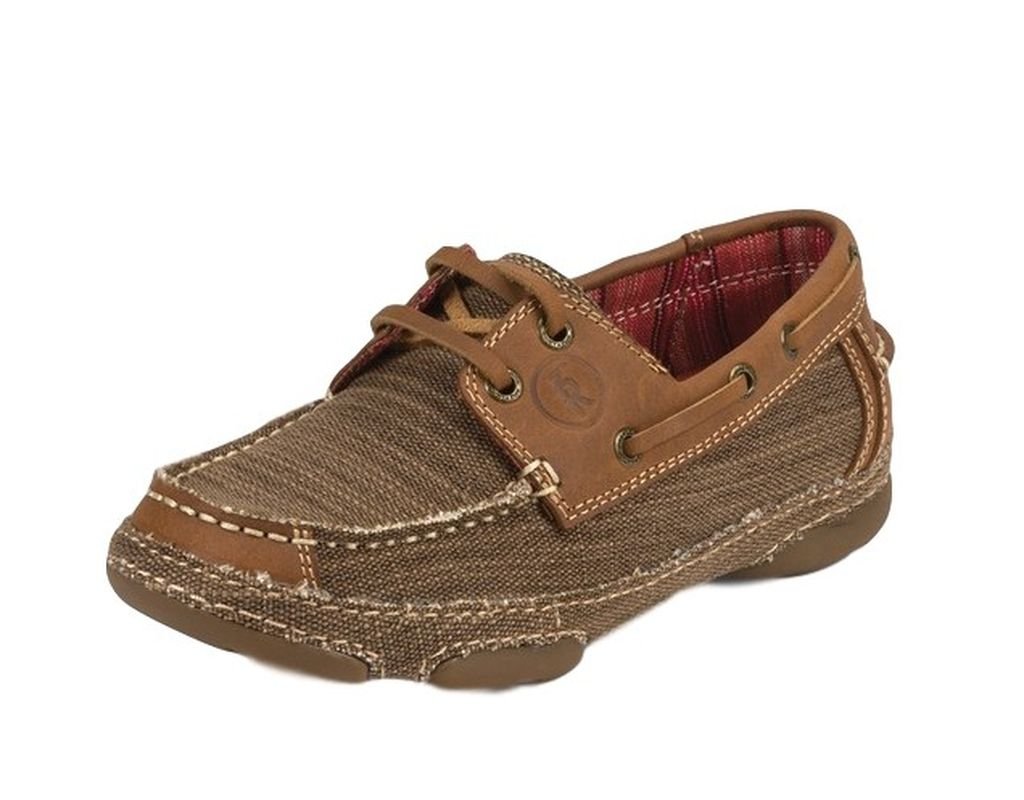 Tony Lama Women's Straw 3R Casuals Canvas and Leather Shoes Tan 7 M US