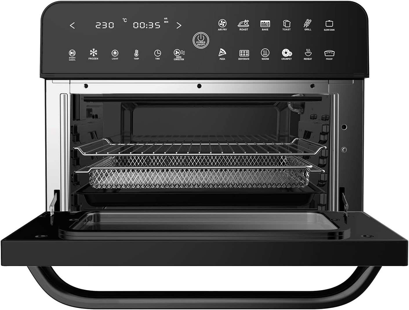 BioChef - Friggitrice ad aria calda, grande capacità di 25 l, ventola di ricircolo regolabile in due fasi BioChef - Friggitrice ad aria calda, grande capacità di 25 l, ventola di ricircolo regolabile in due fasi