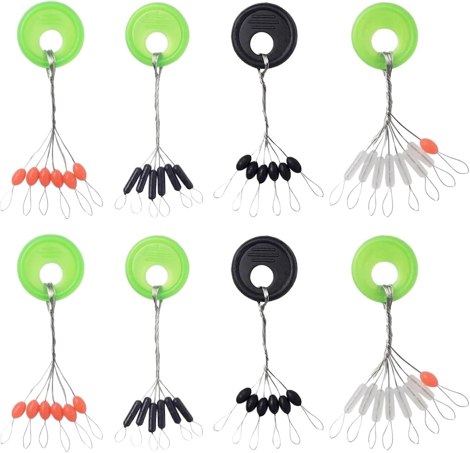 Bobber Stopper 3000Pcs Bobber Stopper Space Beans Float Stops Oval Fishing for Fly Accessories for Fishing