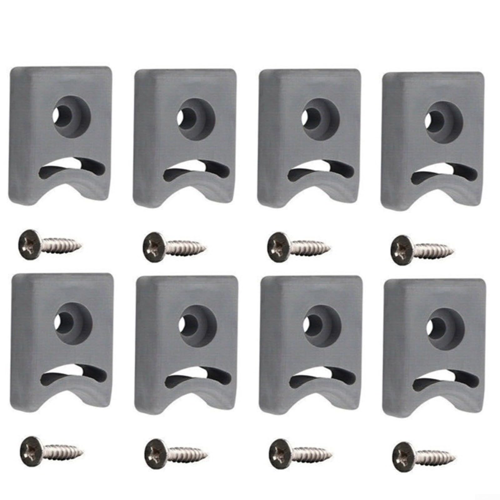 26mm Sliding Door Bumper pad, Shower Room Door Pulley Rubber Stops Shower Door Wheel Rollers Accessories Pulley Movement Square Positioning For Better Security(8pcs)