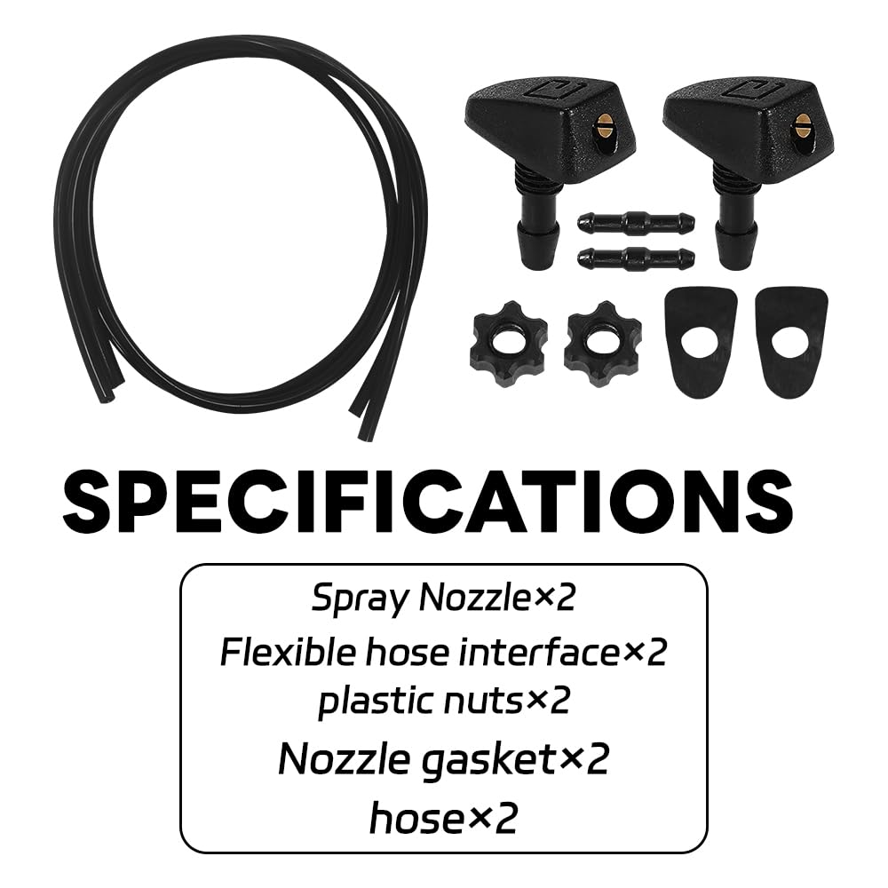 Kit 10 Pezzi Ugelli Lavavetro - Universali Per Auto, Camion E SUV