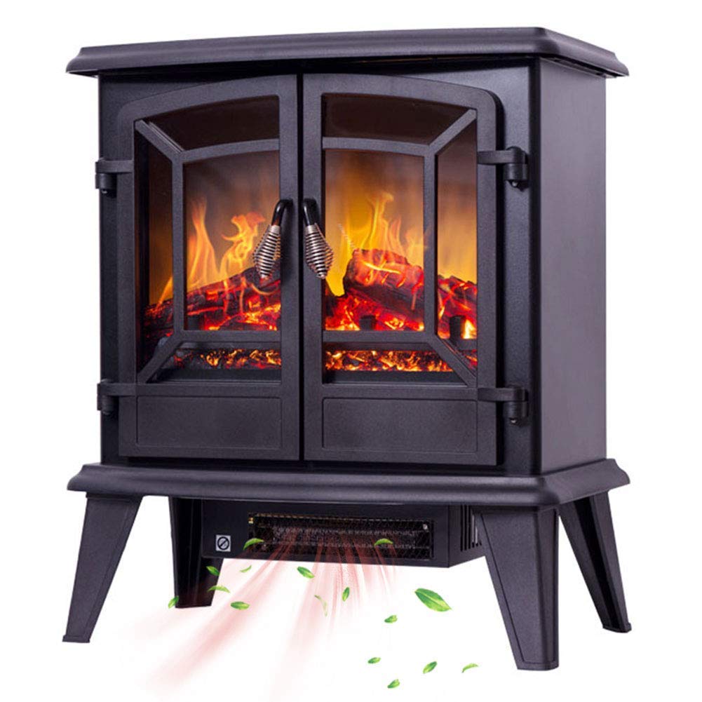 Buy 2 Door Portable Electric Fireplace, Freestanding Electric Fireplace