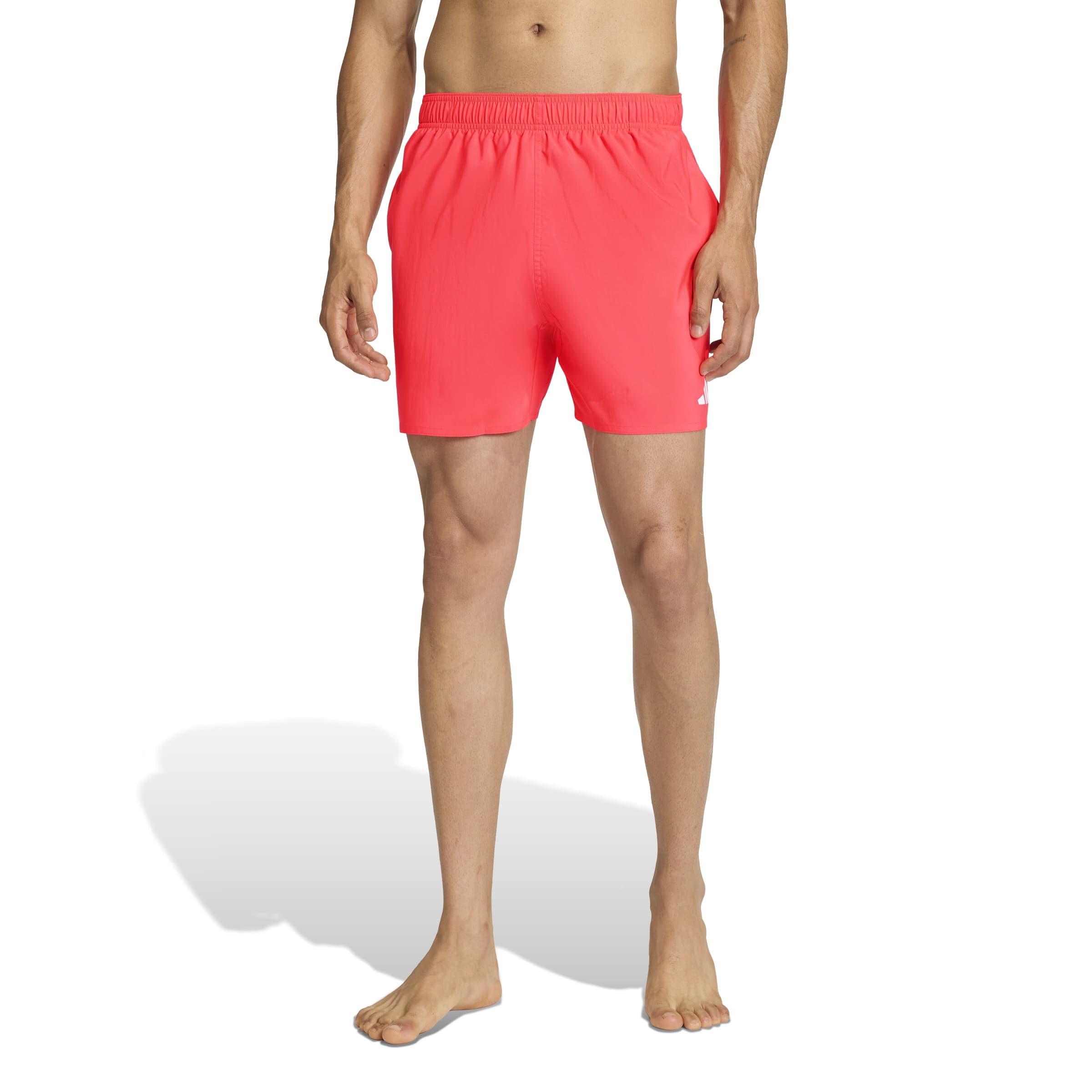 

                                                    adidas Men's Solid 3-Bars 5-Inch Swim Shorts, Luci