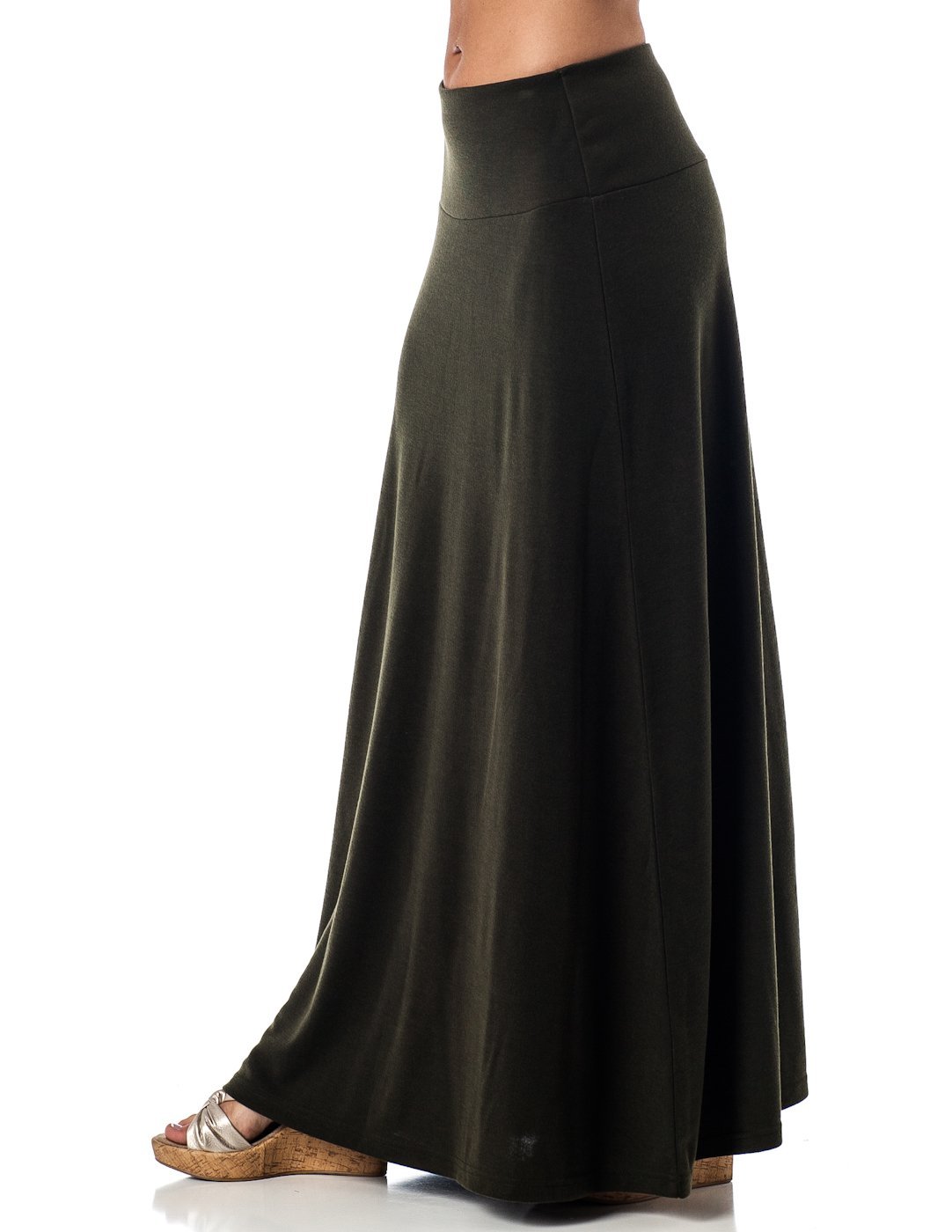 Alki'i High Waist Full/Ankle Length wear-to-Work Long Skirt - 4 Colors