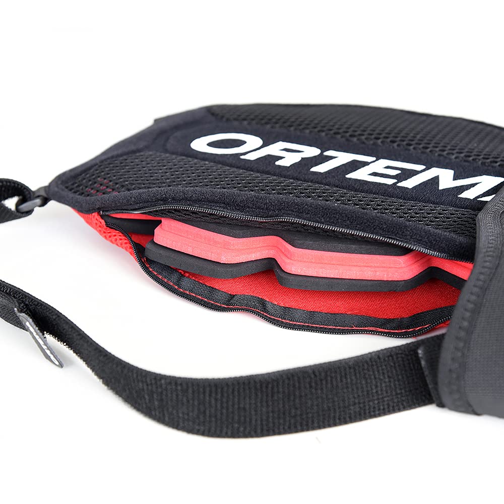 Ortho-MAX Dynamic: Protector de Espalda Transpirable, Blanco/Rojo, Medium