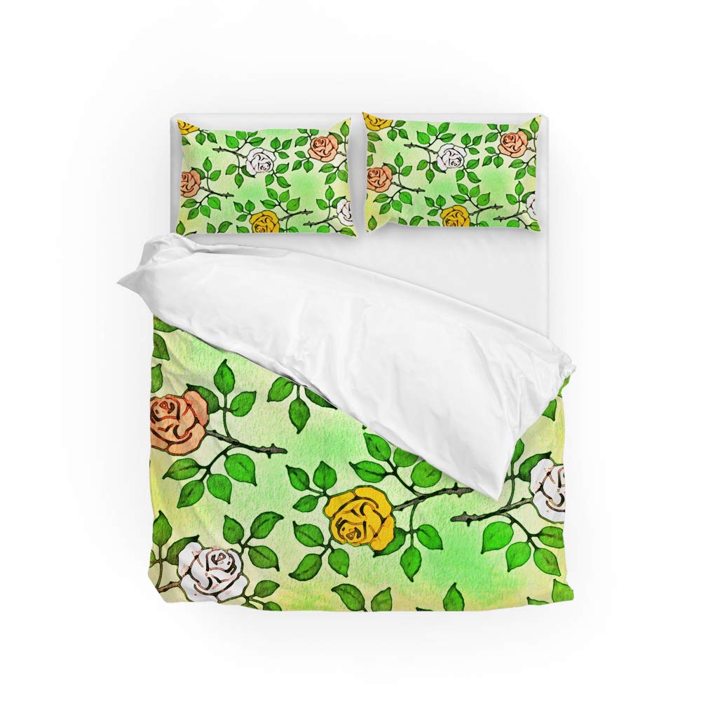 Parure de lit Ultra douce et durable avec housse de couette aquarelle pour un sommeil réparateur