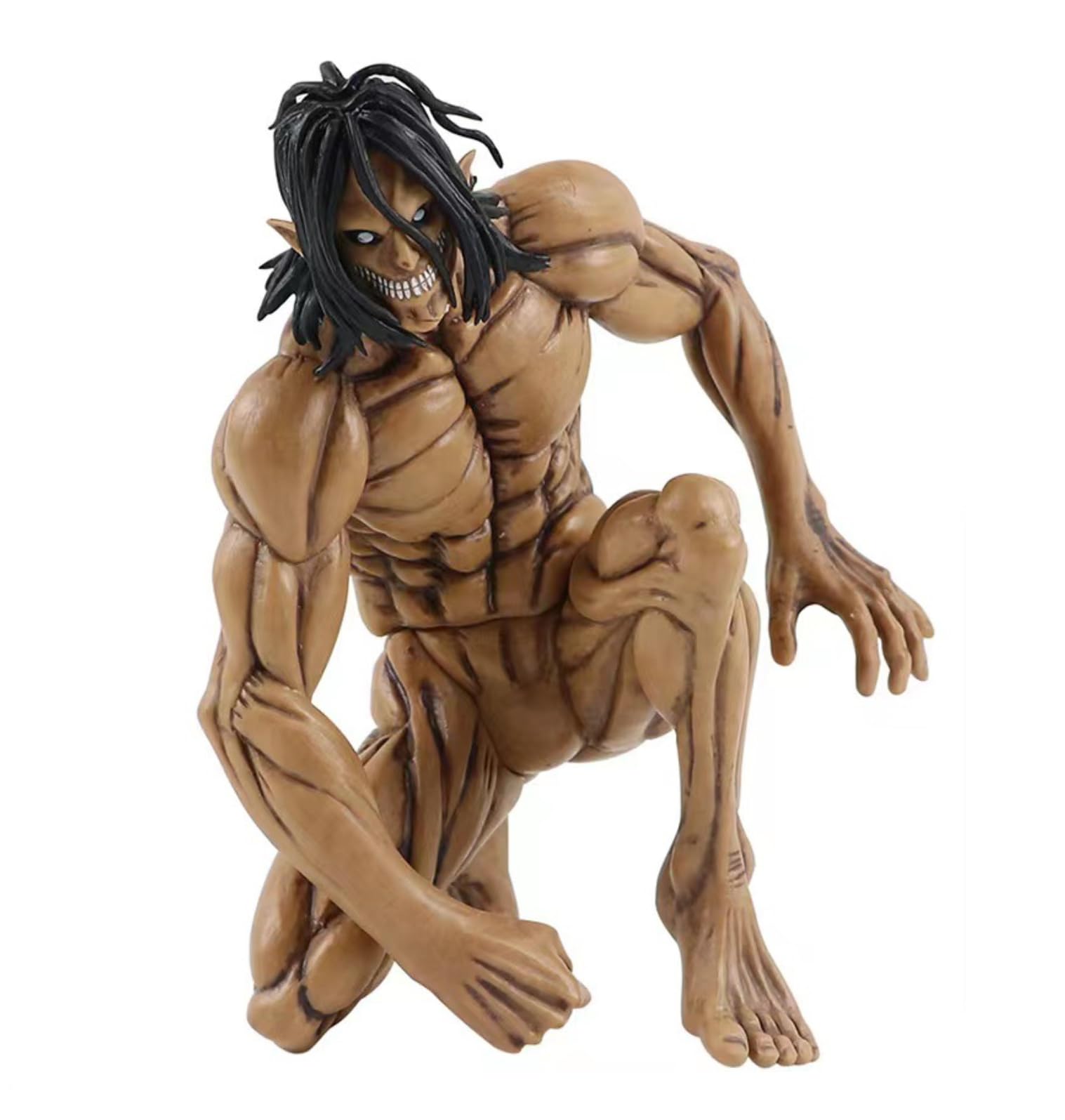 Shingeki no Kyojin Eren Jaeger Kneeling Posure Toys Collectible Mutiple Scenes Model Anime Figure