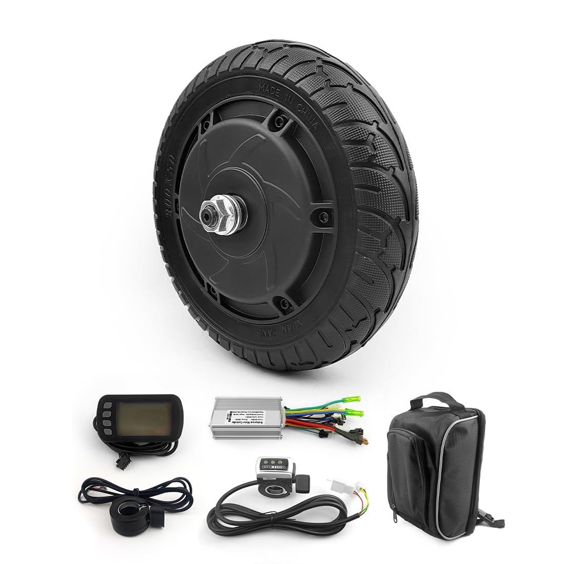 350W 8 INCH Scooter BRUSHLESS HUB Motor KIT CAN with LCD Display WUXING Throttle DIY Scooter Town 7 XL?24V LCD?