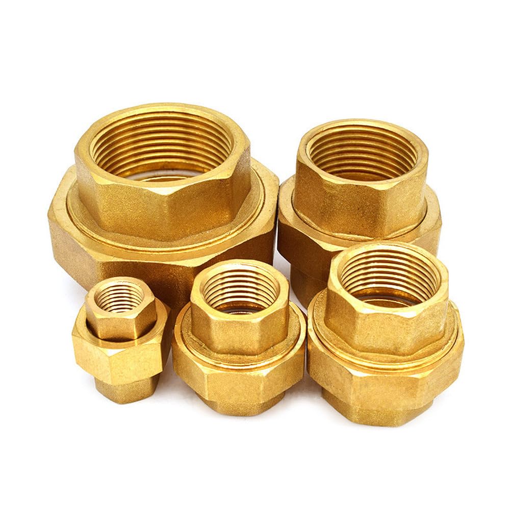 Accesorios de fontanería de latón, accesorios de tanque con junta móvil, rosca hembra de 1/4", 3/8", 1/2", 3/4" y 1", 1".