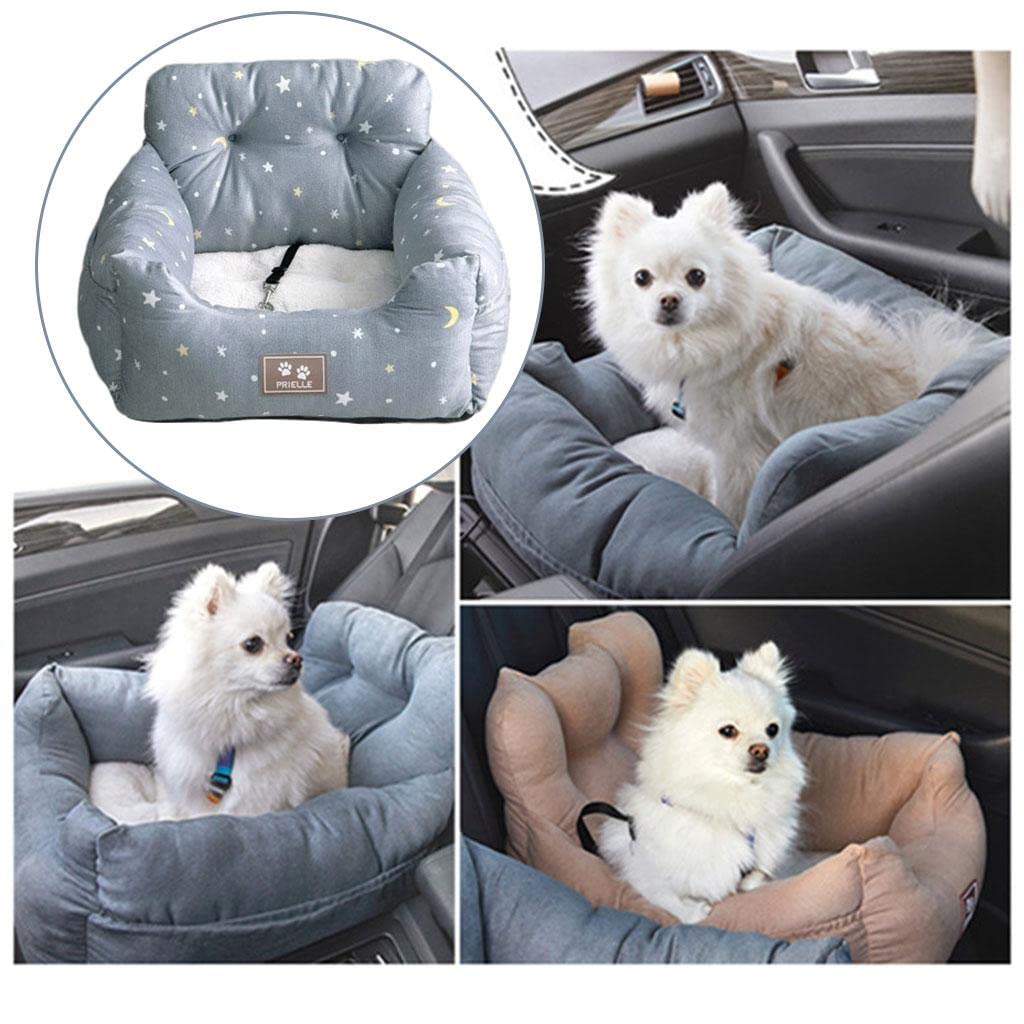 Asiento para Mascotas Cubreasiento Antideslizante Cama Transportadora Colchón Nido con Correa Segura Adecuado para Uso en Automóvil Y Casa