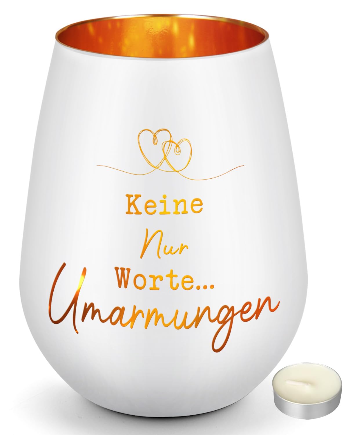 CadeauJoie Geschenke für Frauen, Windlicht aus Glas Geburtstagsgeschenk