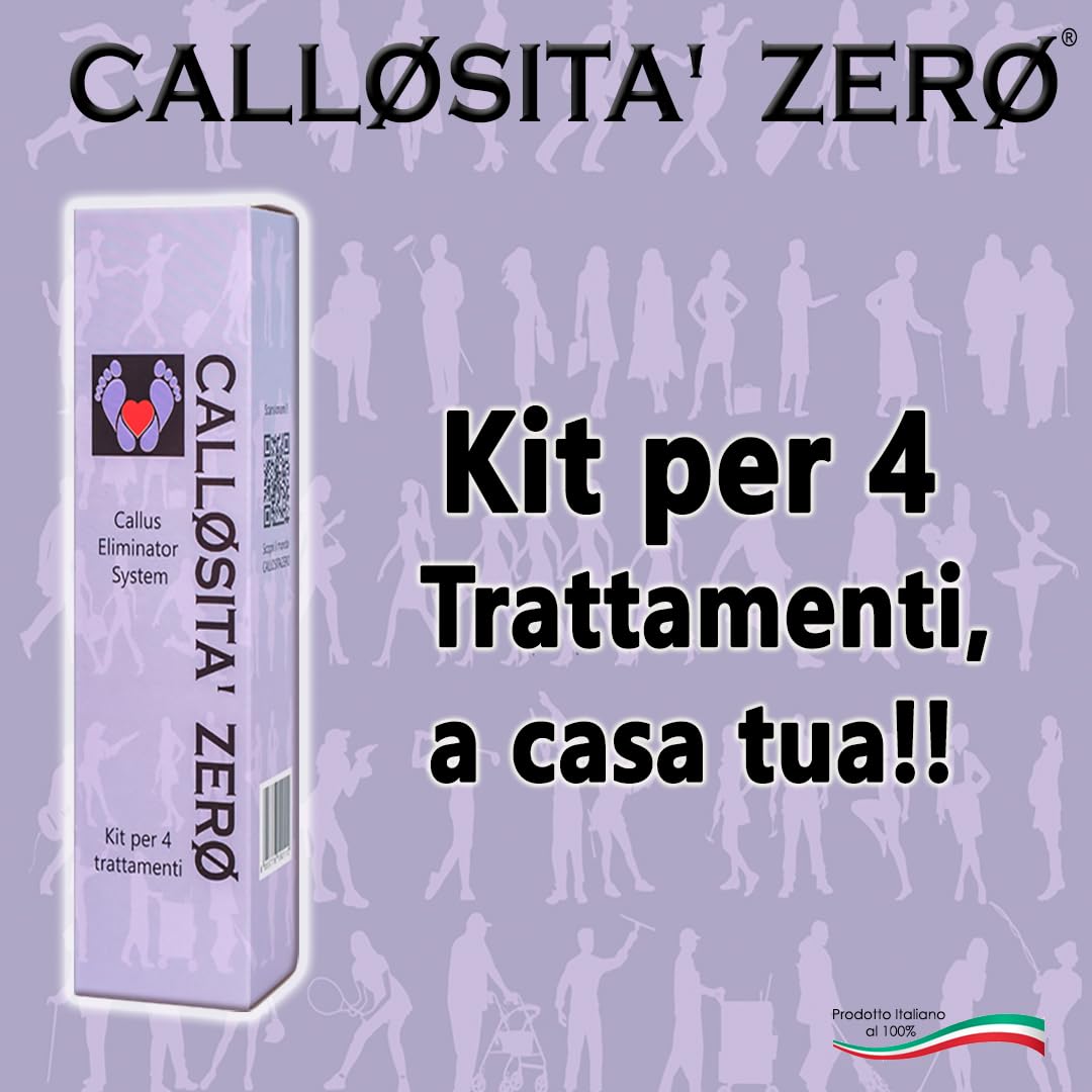 CALLOSITA' ZERO Sistema per la rimozione dai Piedi dei Duroni - 4 Trattamenti