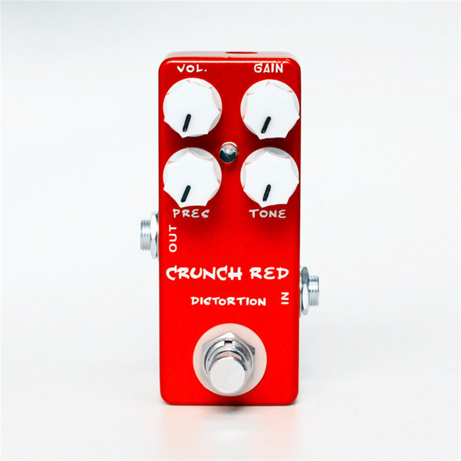 Crunch Red Distortion Mini Pedal de efecto guitarra eléctrica True Bypass Full Metal Shell Accesorios de piezas de guitarra
