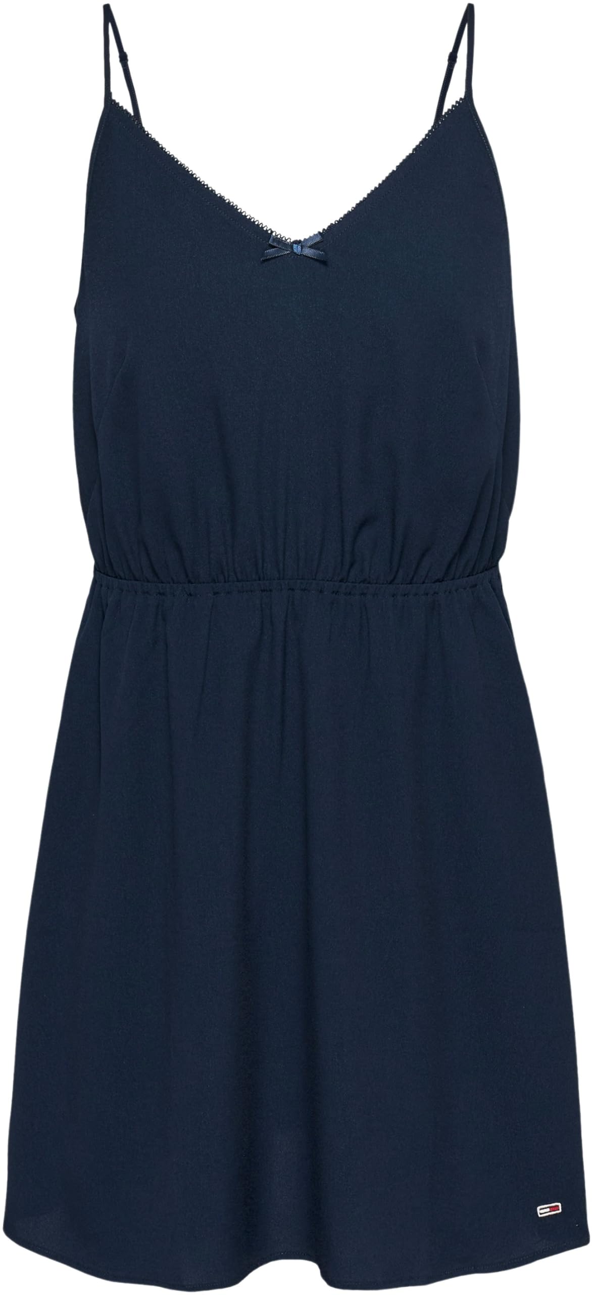 Tommy Jeans Damska sukienka TJW ESSENTIAL STRAP EXT Flare Dress, niebieska, XXL, Niebieski (Dark Night Navy), XXL