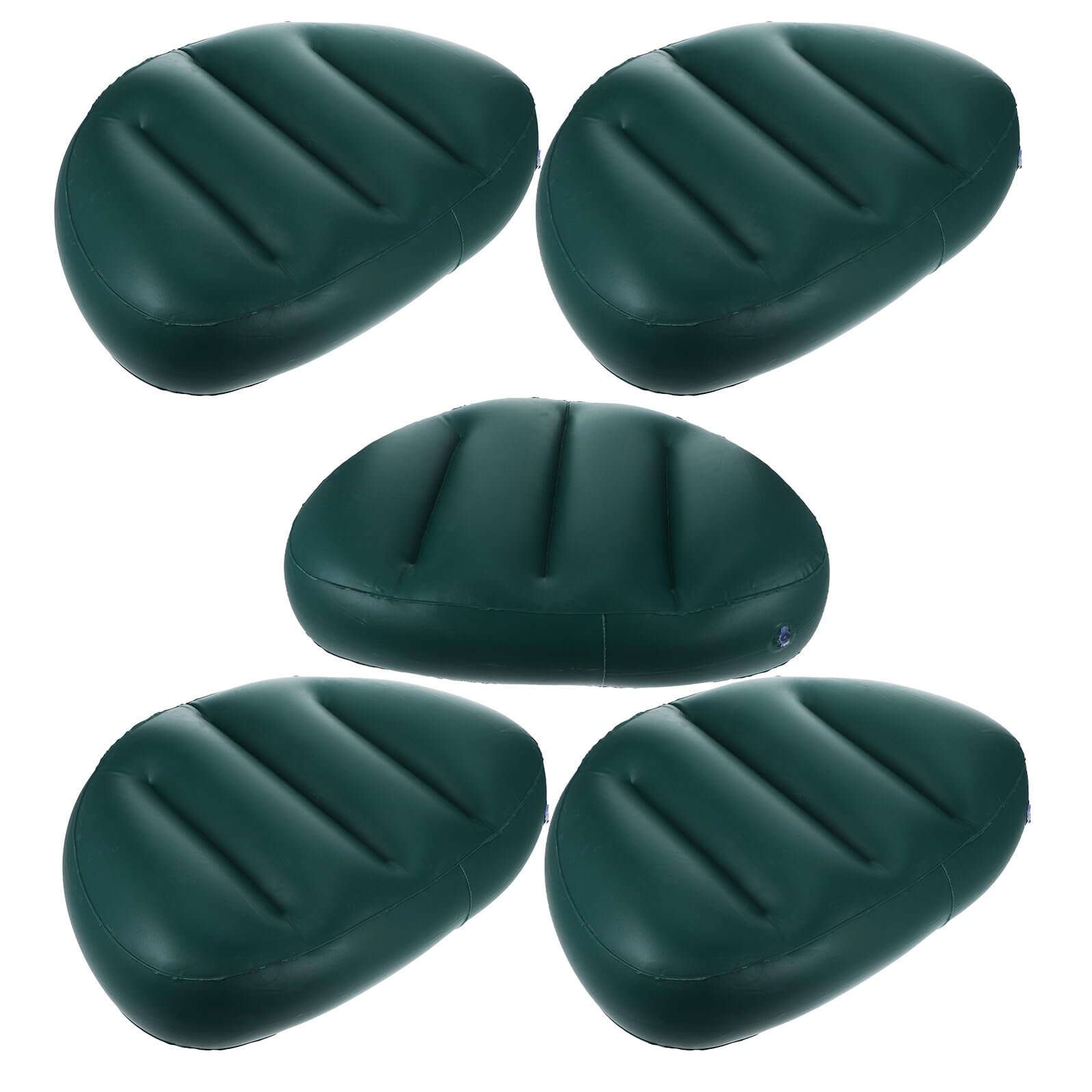 5 Stück Aufblasbares Kajak Sitzkissen aus Dickem PVC Faltbares Boot Sitzpolster Verstellbar und Bequem Robust für Rudern Angeln Camping und Outdoor Wassersport