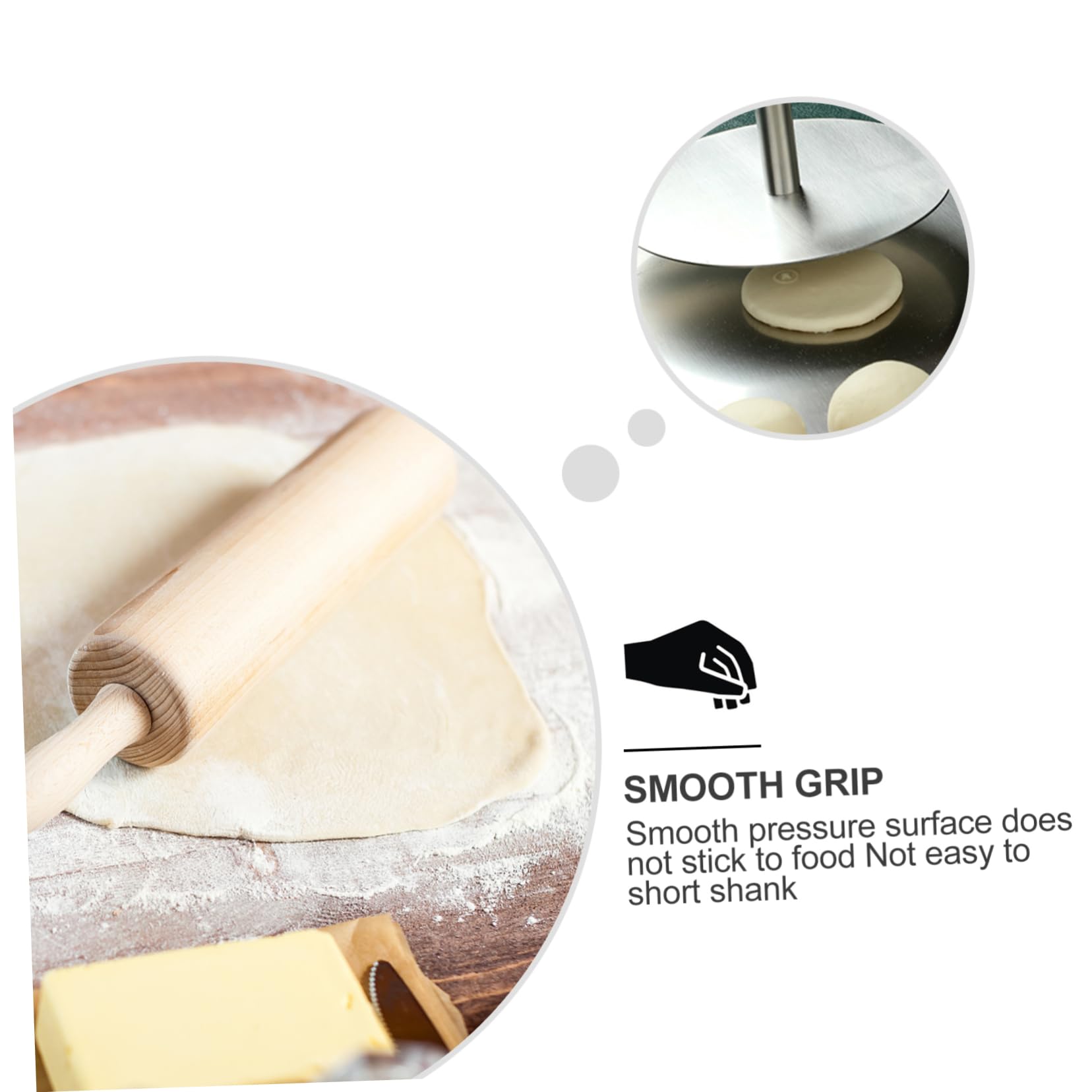 Herramienta para Hacer Empanadas y Pasteles Pasteles de Acero Inoxidable para Prensar Tacto Cómodo Prensa Masa para Uso en Casa