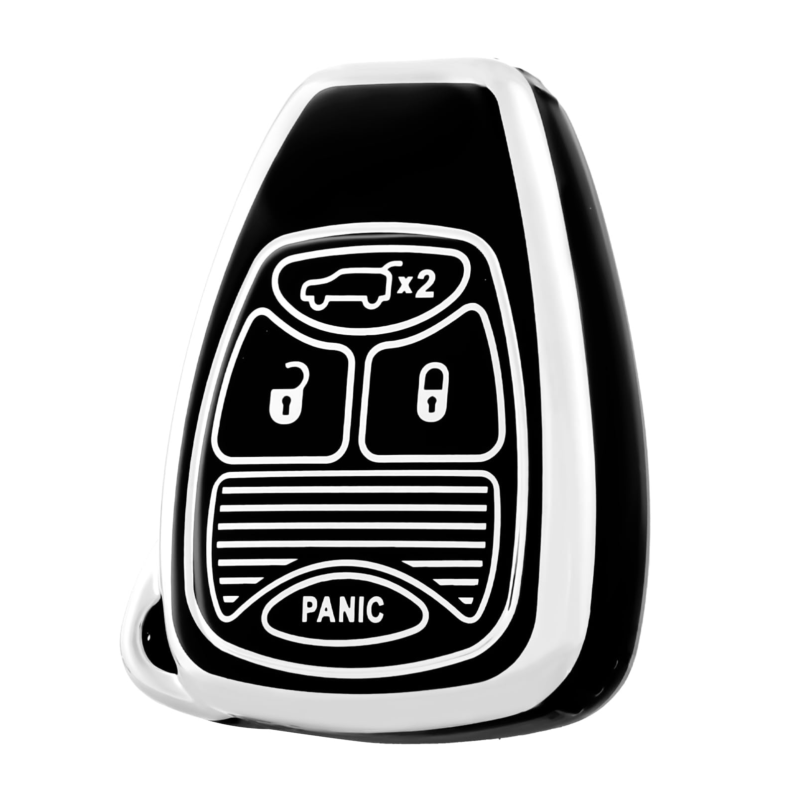 for Jeep Key Fob Cover Soft TPU Car Key Case Protection Compatible with Jeep Wrangler Compass Dodge Ram