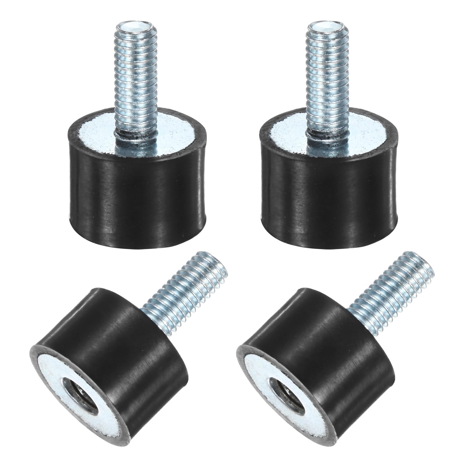 M METERXITY 4-Pack Rubber Mounts D25mmxH25mm Male/Female Vibration Isolators Cylindrical Shock Absorber W M8 x 20mm Studs for Air Compressor/Car/Pump/Boat/Garage Motor/Bobbins Rubber Isolators — Amazon image 26