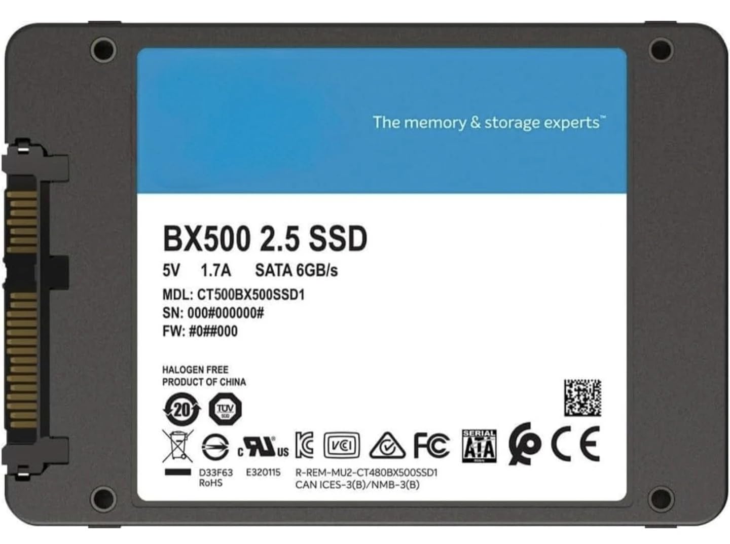 Amazon.in: Buy BX500 240GB 2.5-inch SATA SSD, 6GB/s Transfer Speed