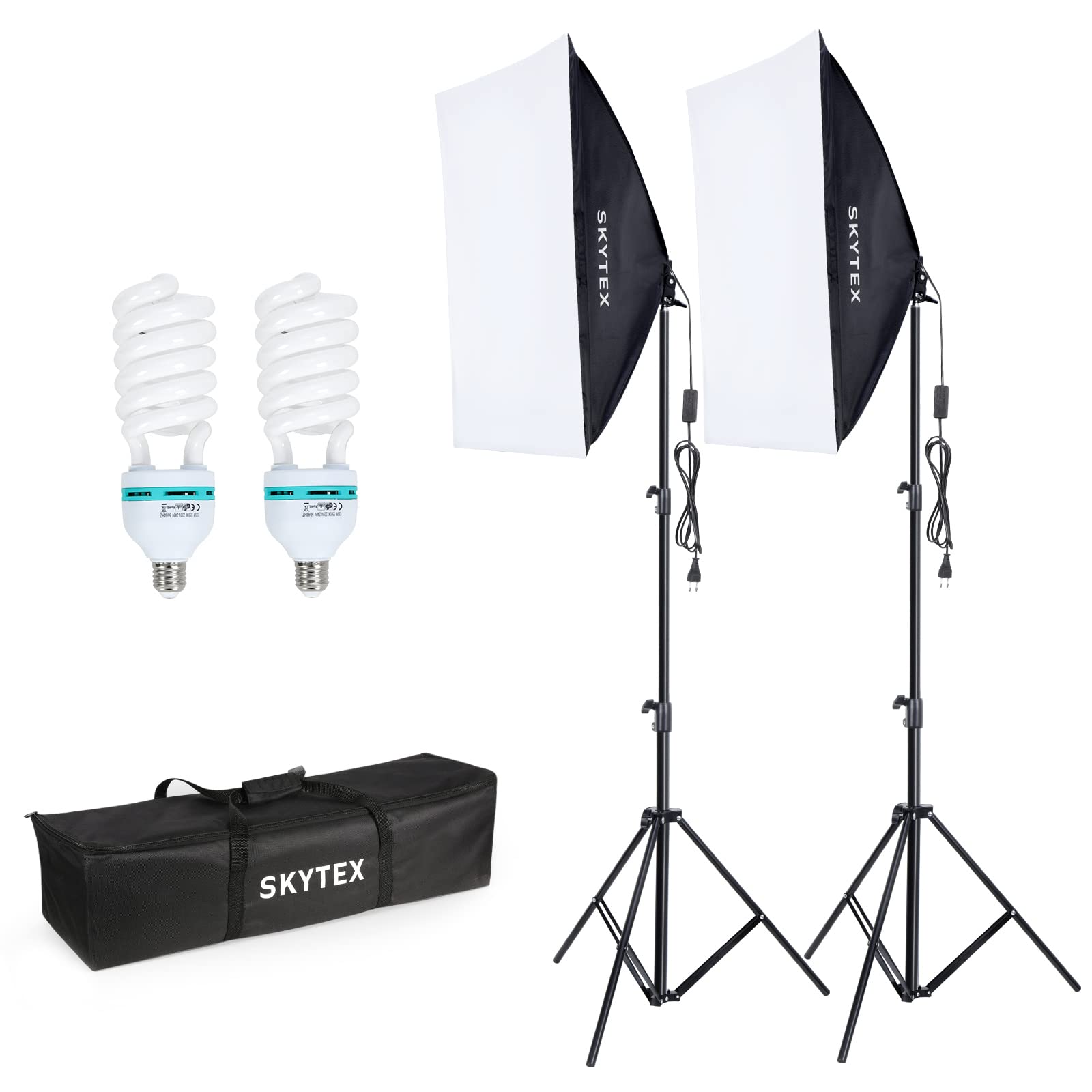  skytex Continuous Photography Softbox Lighting Kit