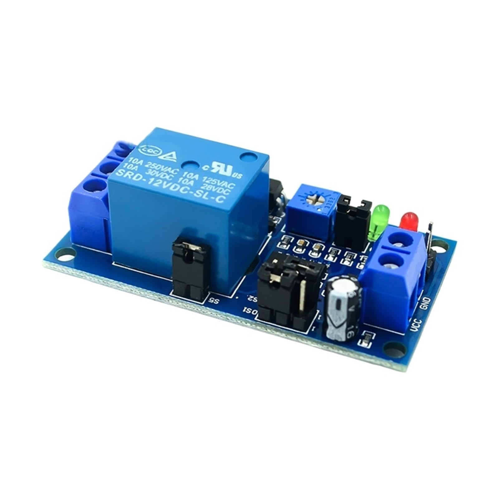 Module de relais temporise 12V DC pour la domotique et eclairage de jardin