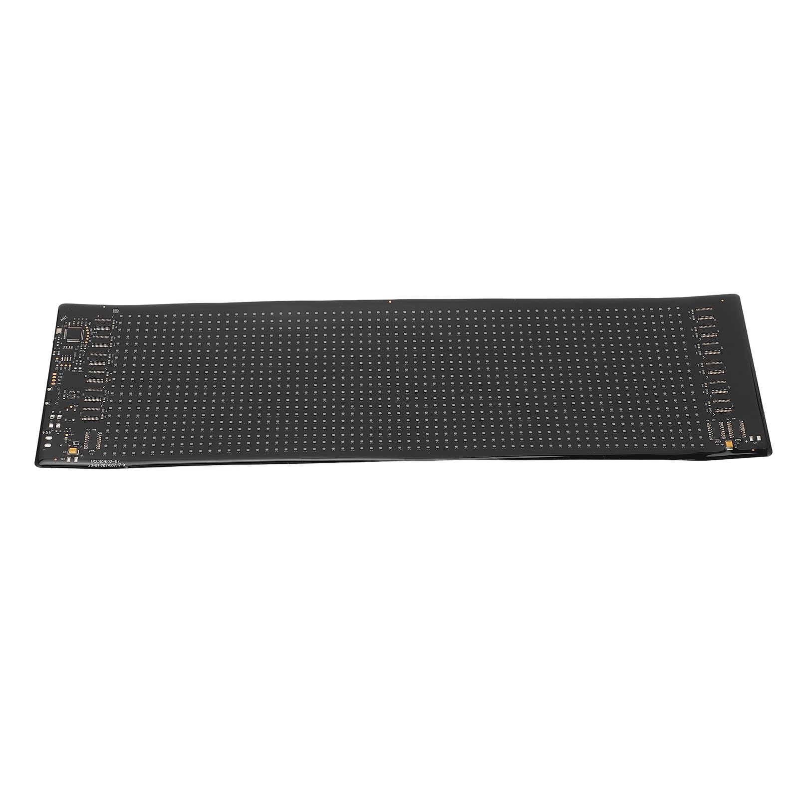 Programowalny wyświetlacz LED 20x64 pikseli Wodoodporny panel LED ze sterowaniem Bluetooth i 1280 diodami RGB Zasilanie przez USB dla sklepów Bary Wydarzenia Czarny silikon