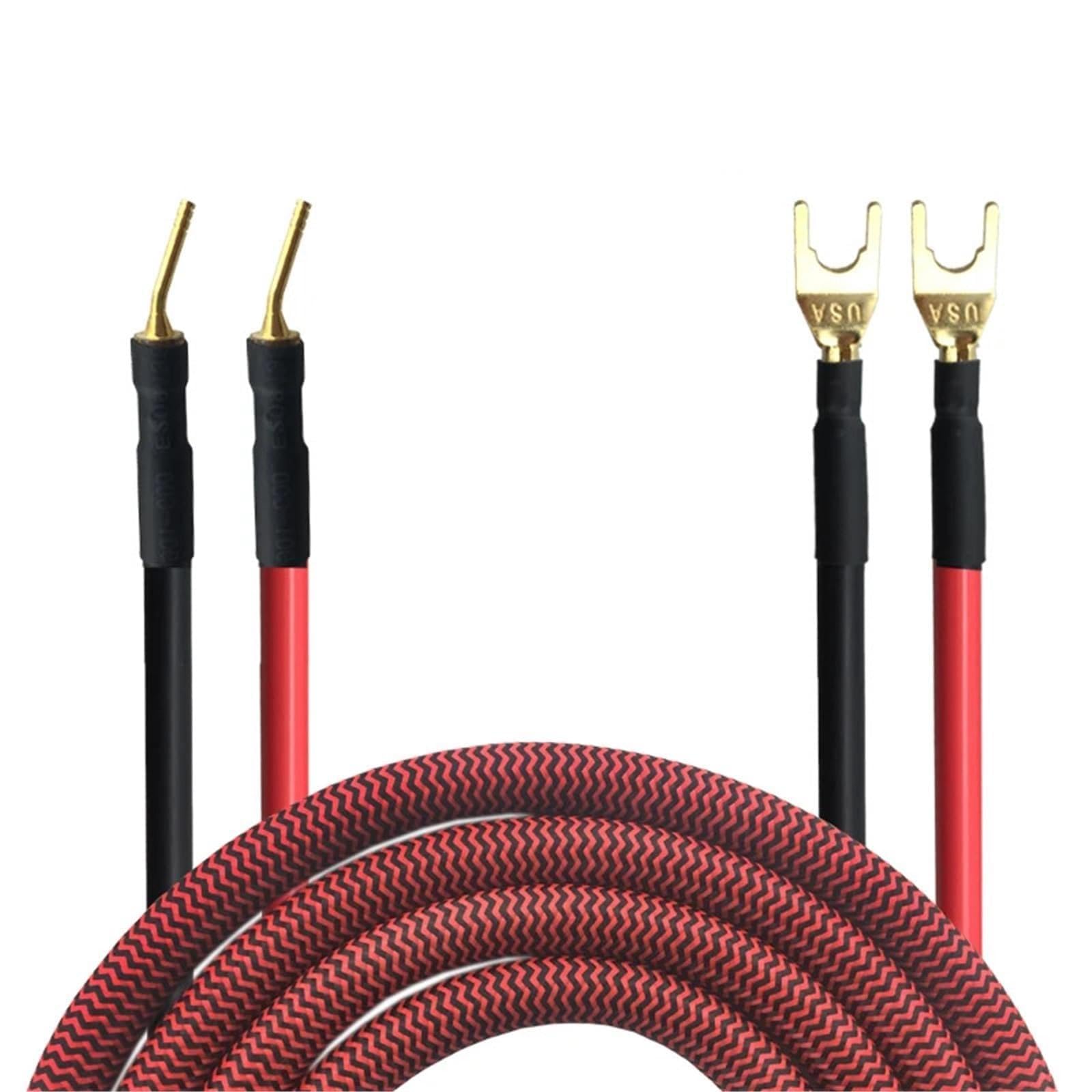 Cable de altavoz banana para eliminar interferencias de audio en amplificador de cine