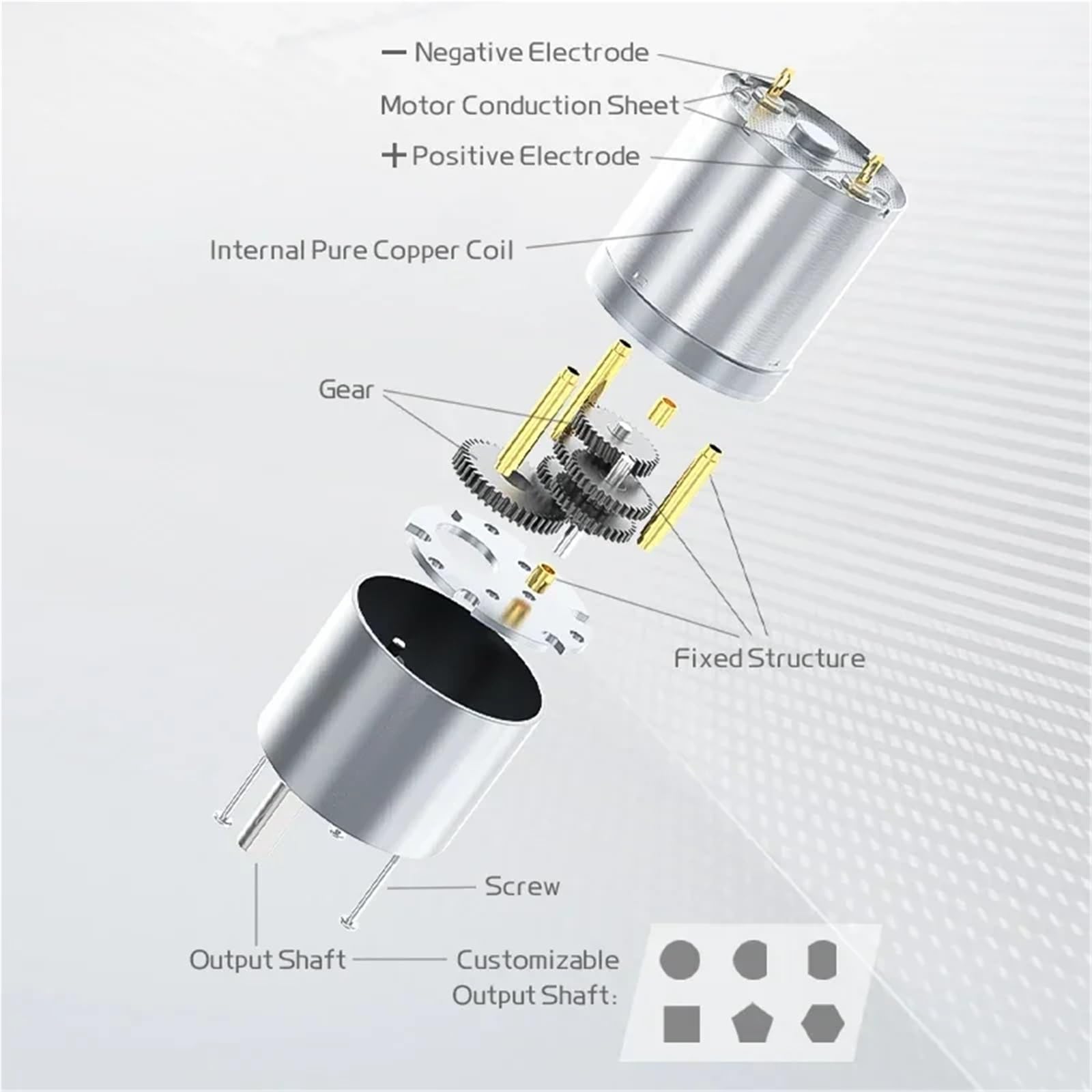 Dc Motor,12v Motor JGB37 3530 12 V 24 DC-Getriebemotor, Ganzmetallgehäuse, 2,5 U/min – 1600, Getriebemotor mit hohem Drehmoment und Exzenterwelle(Single Motor,1600RPM_12V)