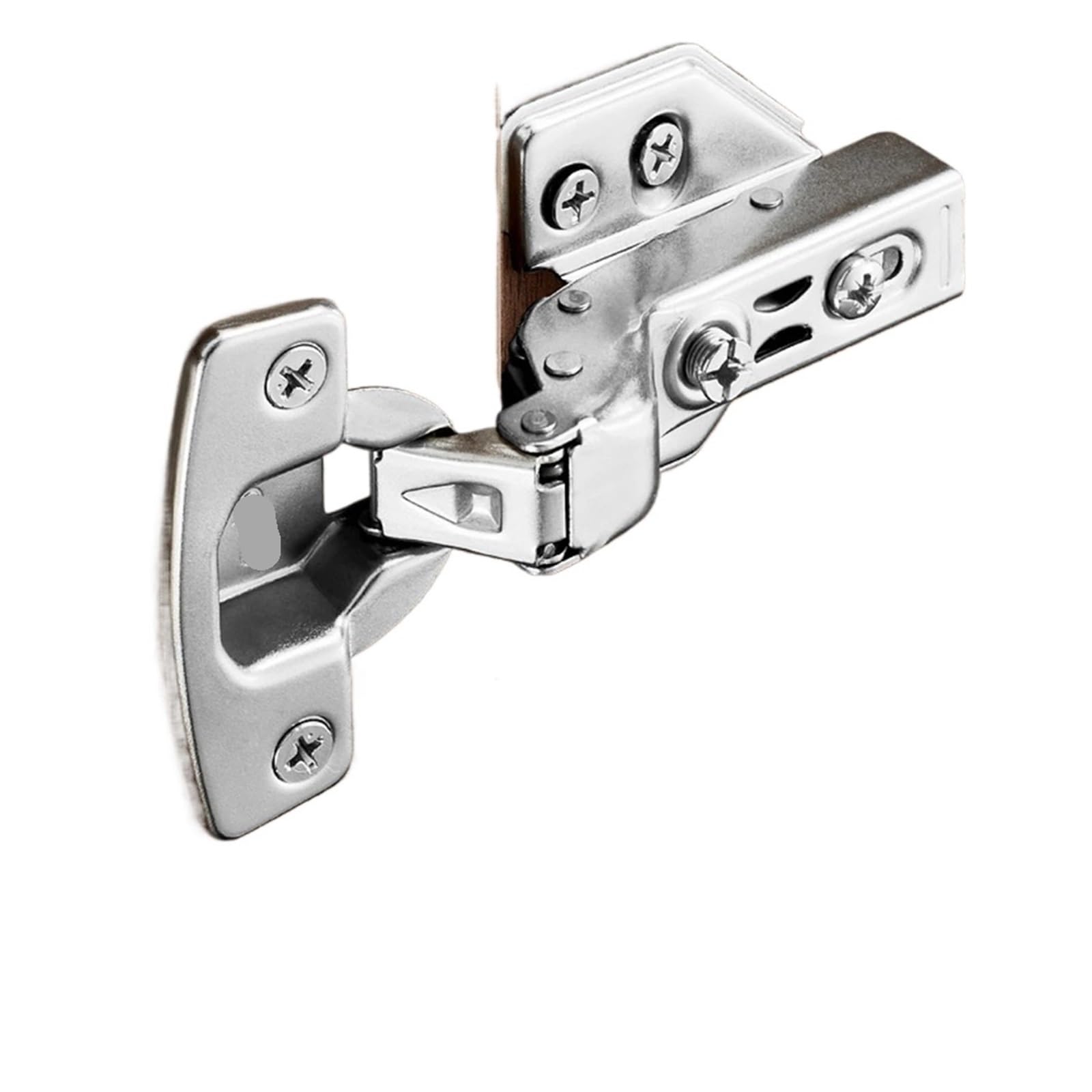 Kgdchyiplj Silver-Embed Generic Soft Close Hydraulic Stainless Steel Hinges Kitchen Door Hardware(Silver-Embed)