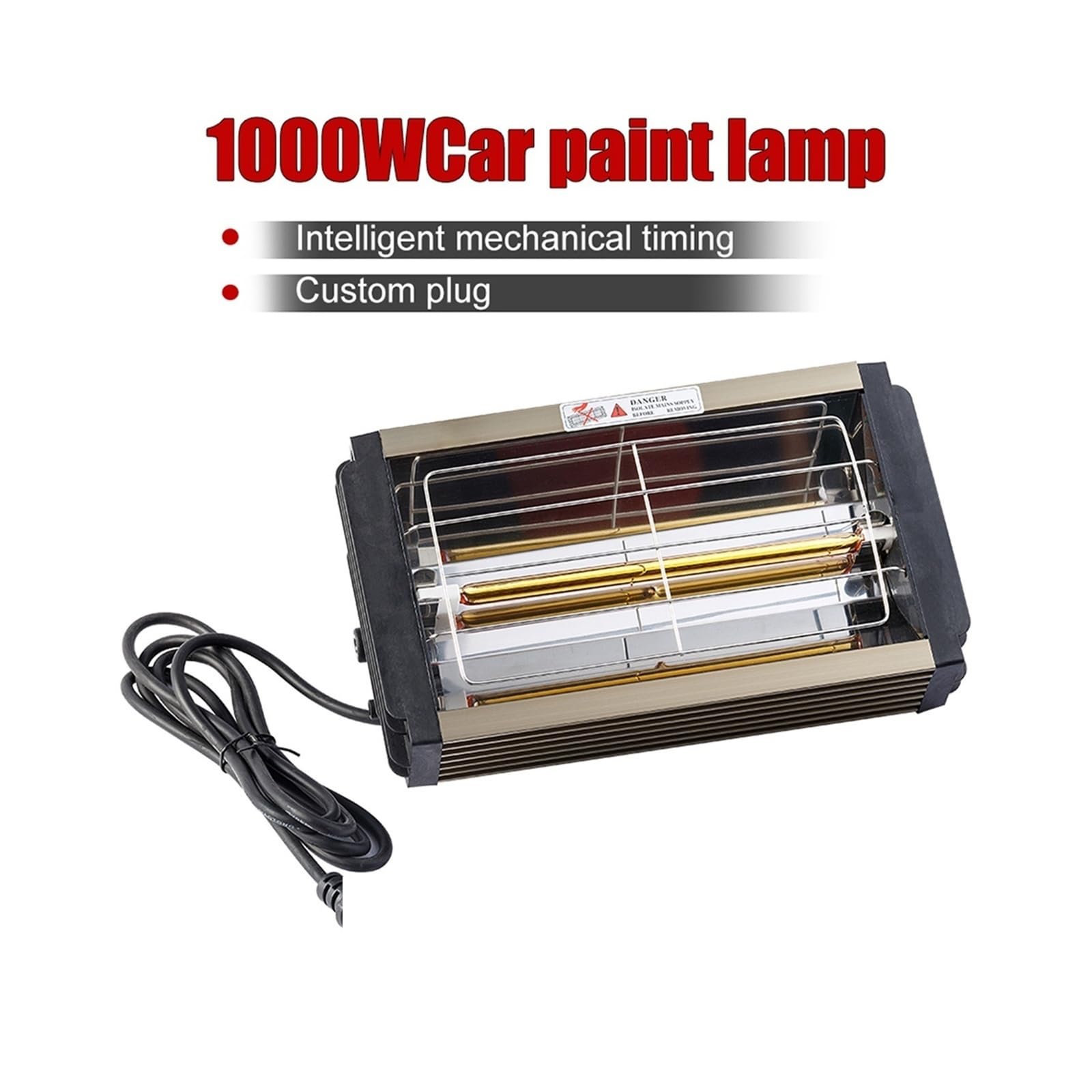 1000W samochodowa lampa na podczerwień do utwardzania lakieru, ręczna lampa grzewcza do lakieru, suszarka krótkofalowa, lampa grzewcza na podczerwień do naprawy lakieru
