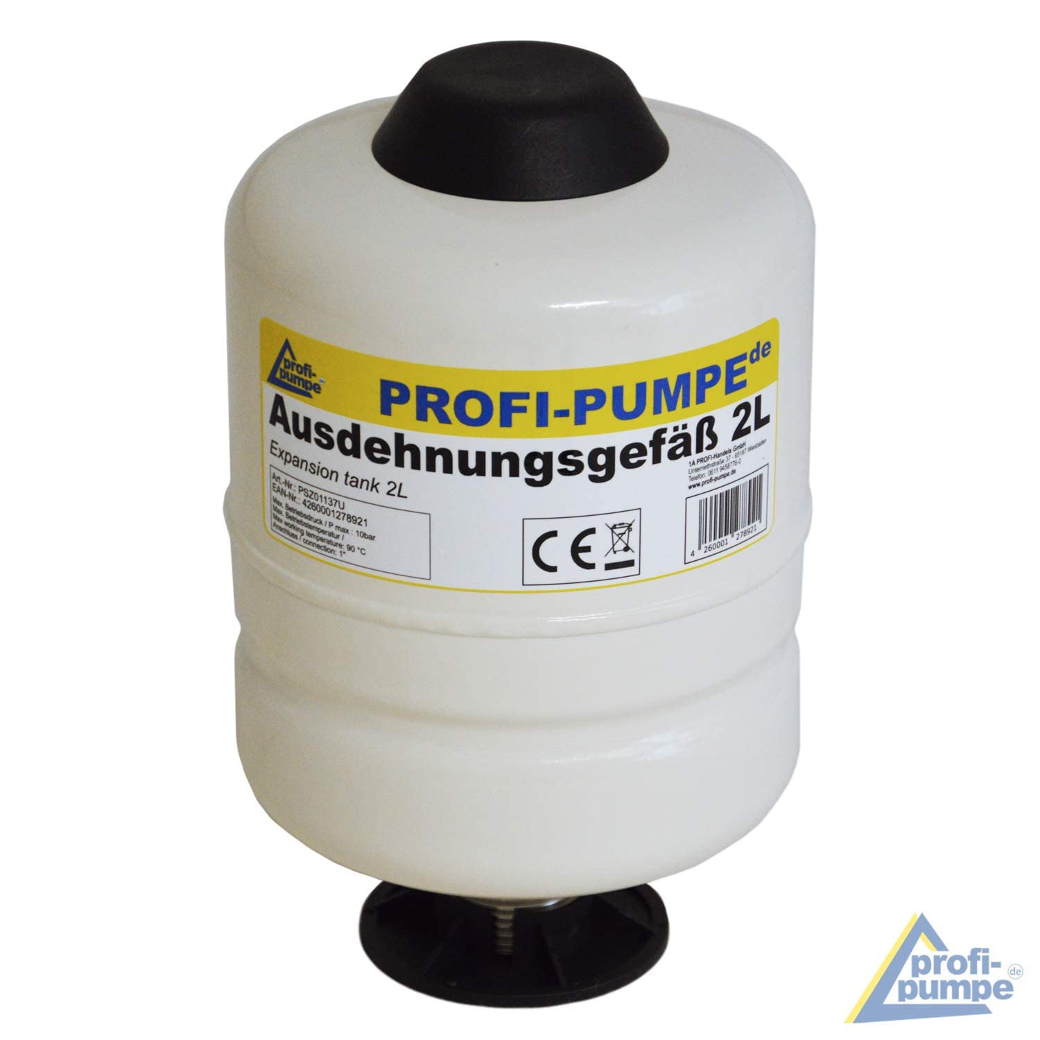 Tanque de Presión 2L para Control de Bomba - Caldera de Membrana - Monitor de Flujo