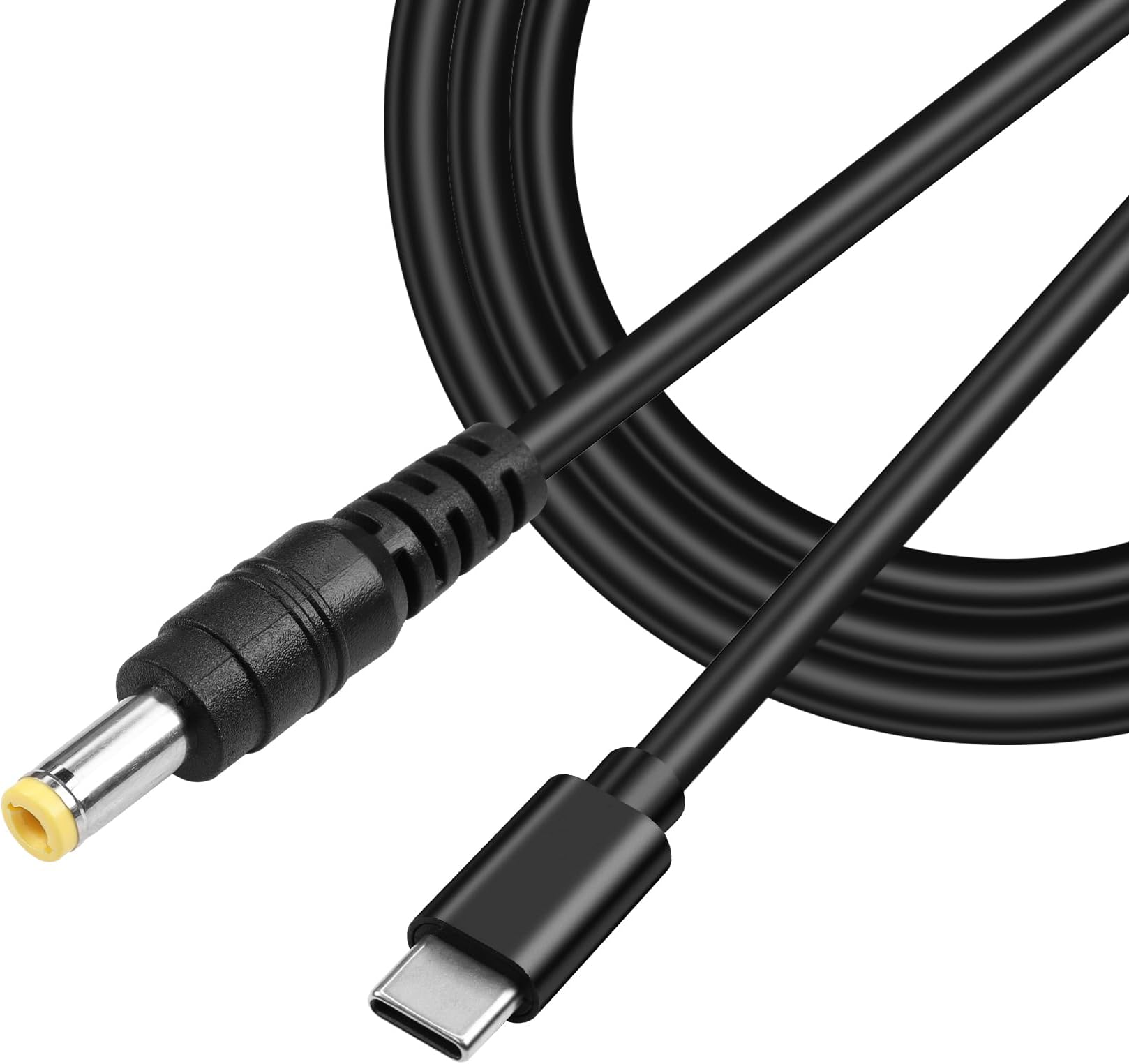 – GINTOOYUN USB Type-C to DC 12V Power Charge Cable，USB-C Male Input to DC5.5x2.5mm Male Power Plug Charge Cable, for Router, CCTV,etc(4.9FT)(12V)