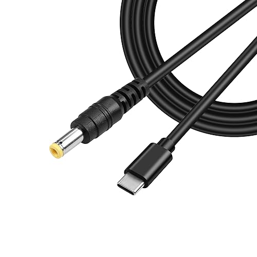 GINTOOYUN Cable de carga de alimentación USB tipo C a CC de 20 V, entrada macho USB-C a CC de 0.217 x 0.098 in, cable de carga, para enrutador,