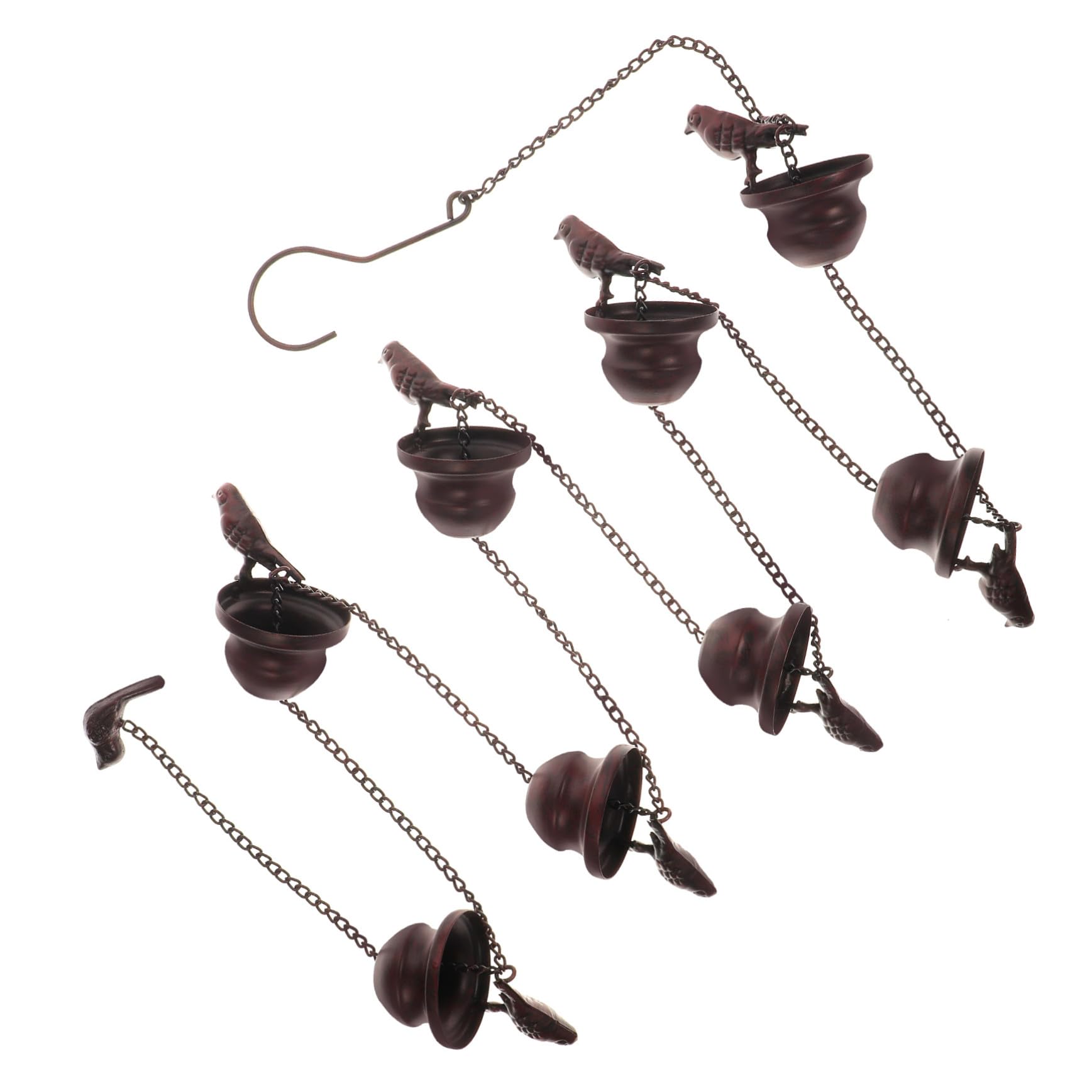 Chaîne de pluie en cuivre artisanale et rétro pour sublimer votre gouttière de jardin
