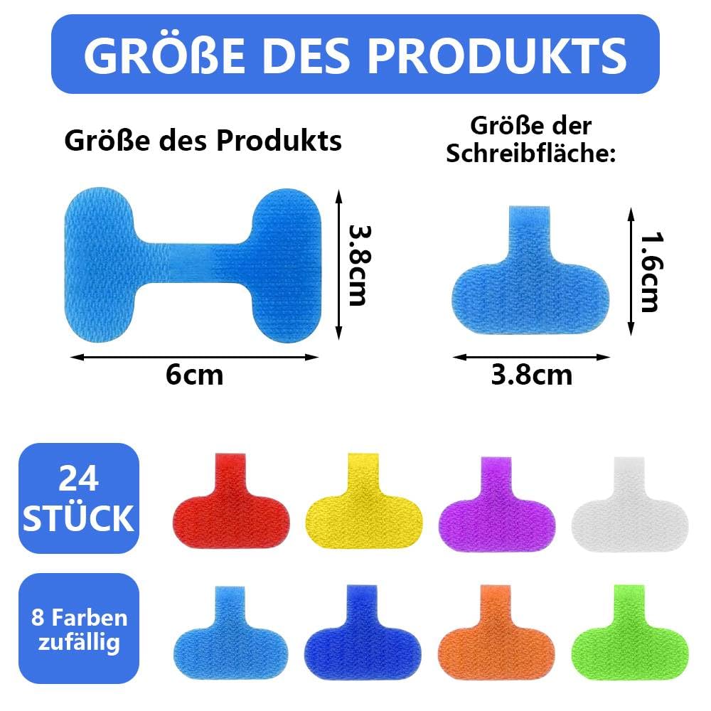 Beschrijfbare, gekleurde hanglabels voor kabels | Seton België
