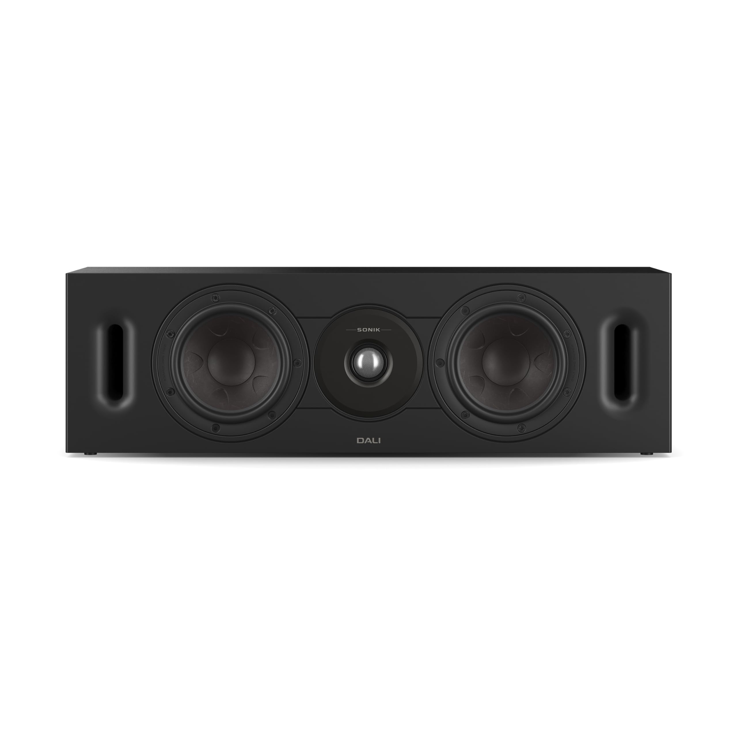 DALI SONIK Cinema - Altavoz pasivo de cine en casa con canal envolvente, woofers dobles de cono de claridad SMC de 5.25 pulgadas, tweeter de cúpula suave de 1.1 pulgadas, ceniza negra