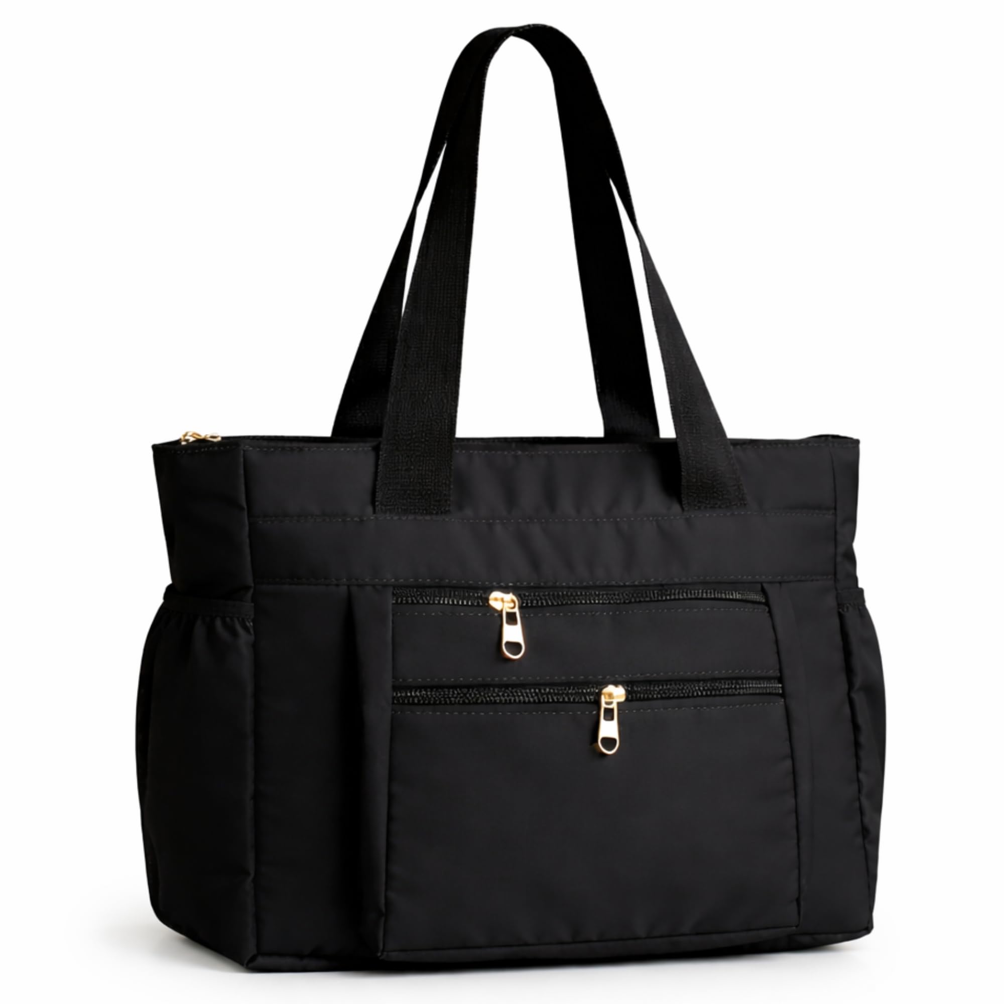Tote Bag for Women | Lightweight Shoulder Handbag with 2 Main Zip Compartments & Multiple Pockets | Water Resistant Polyester Fabric | Office, Travel & Daily Use