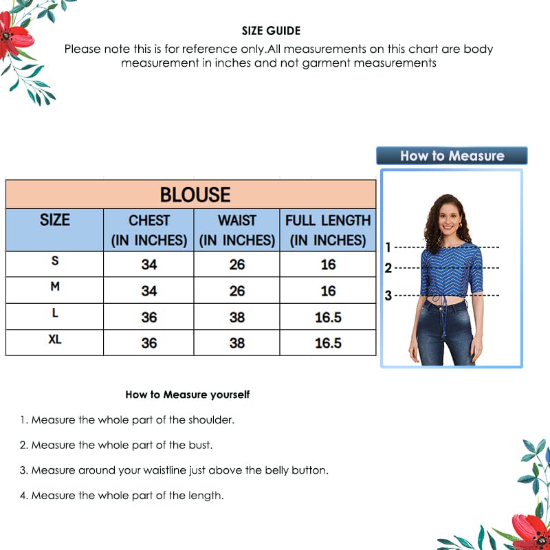 Image of Yash Gallery Women's Premium Fabric Printed Regular Fit Blouse