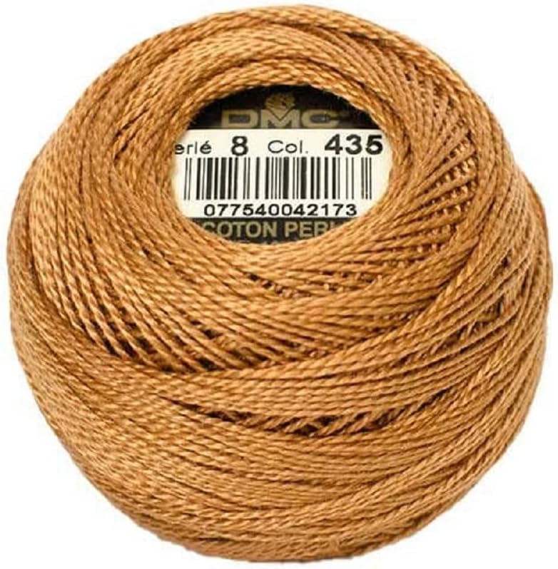 DMC 116 8-435 Pearl Cotton Thread Balls, Very Light Brown, Size 8