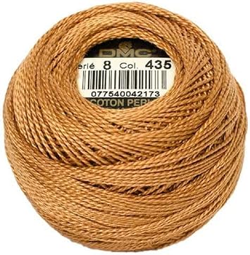 DMC 116 8-435 Pearl Cotton Thread Balls, Very Light Brown, Size 8