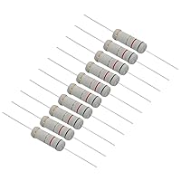 Vista 20 de PATIKIL Resistencia de película de carbono de 5 vatios y 0.15 ohmios, 10 resistencias de tolerancia al 5 %, anillo axial de color de plomo