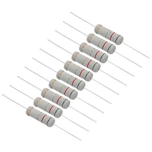 Vista 61 de PATIKIL Resistencia de película de carbono de 5 vatios y 0.2 ohmios, 10 resistencias de tolerancia al 5 %, anillo axial de color de plomo