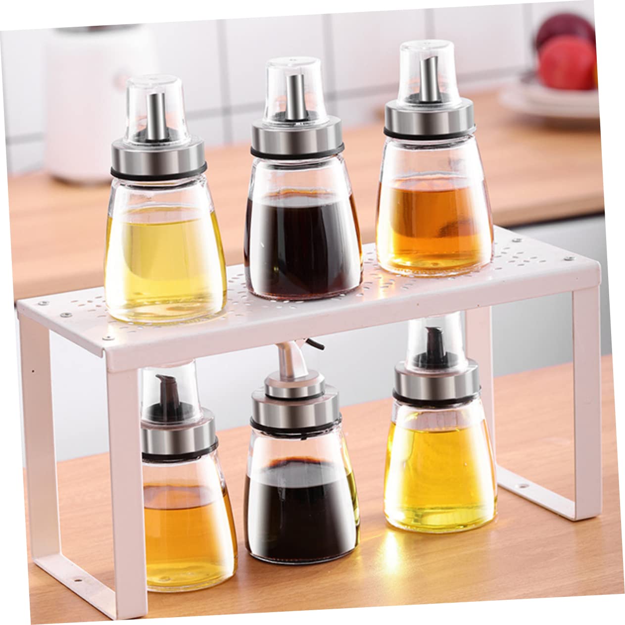 LABRIMP 3piezas Botella De Condimento Botella Transparente De Vidrio Para Aceite y Vinagre Dispensador De Salsa De Soja Para Cocina