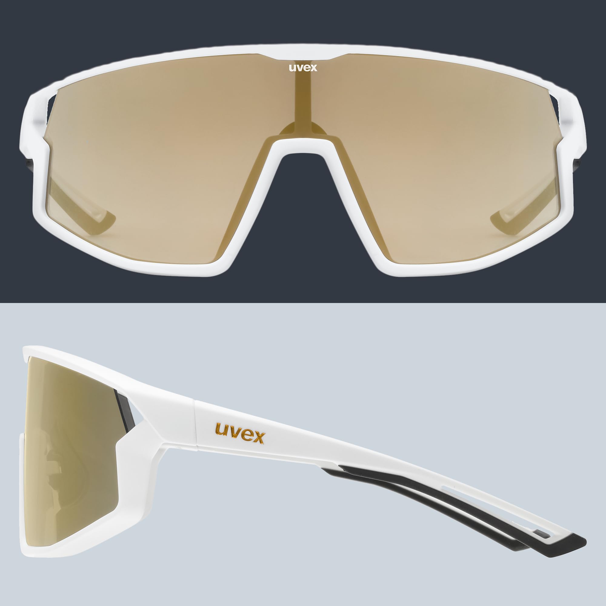 uvex skyryse - Sportbrille für Damen und Herren - starker Schutz vor Sonnenstrahlung - direkte Rahmenbelüftung