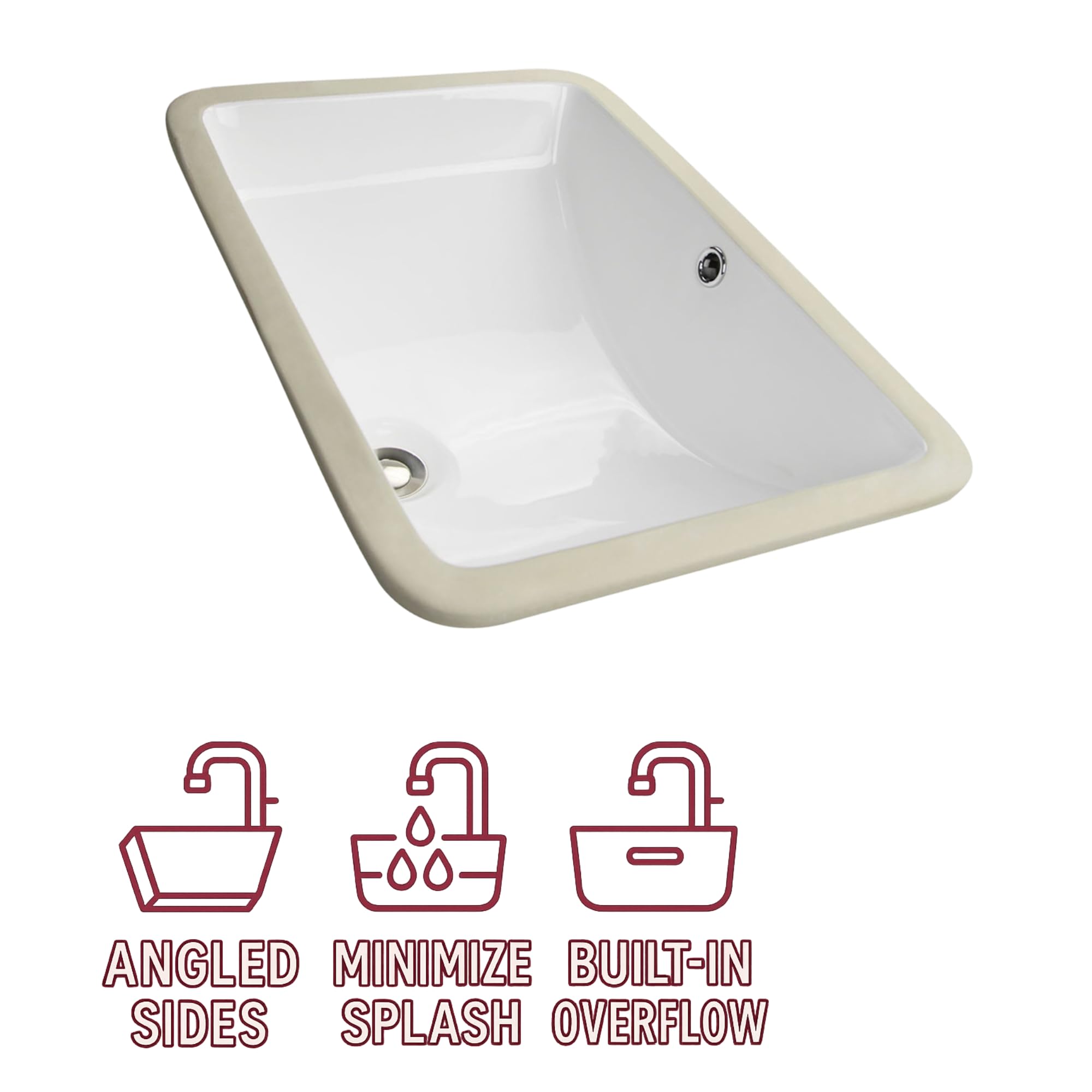 Highpoint Collection Undermount Bathroom Sink – 18