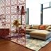 Lchen Hanging Room Divider, Simple Wood Environmentally Safety Home 0.2" Thick Screen Panel (H-Large,15.3"X15.3")