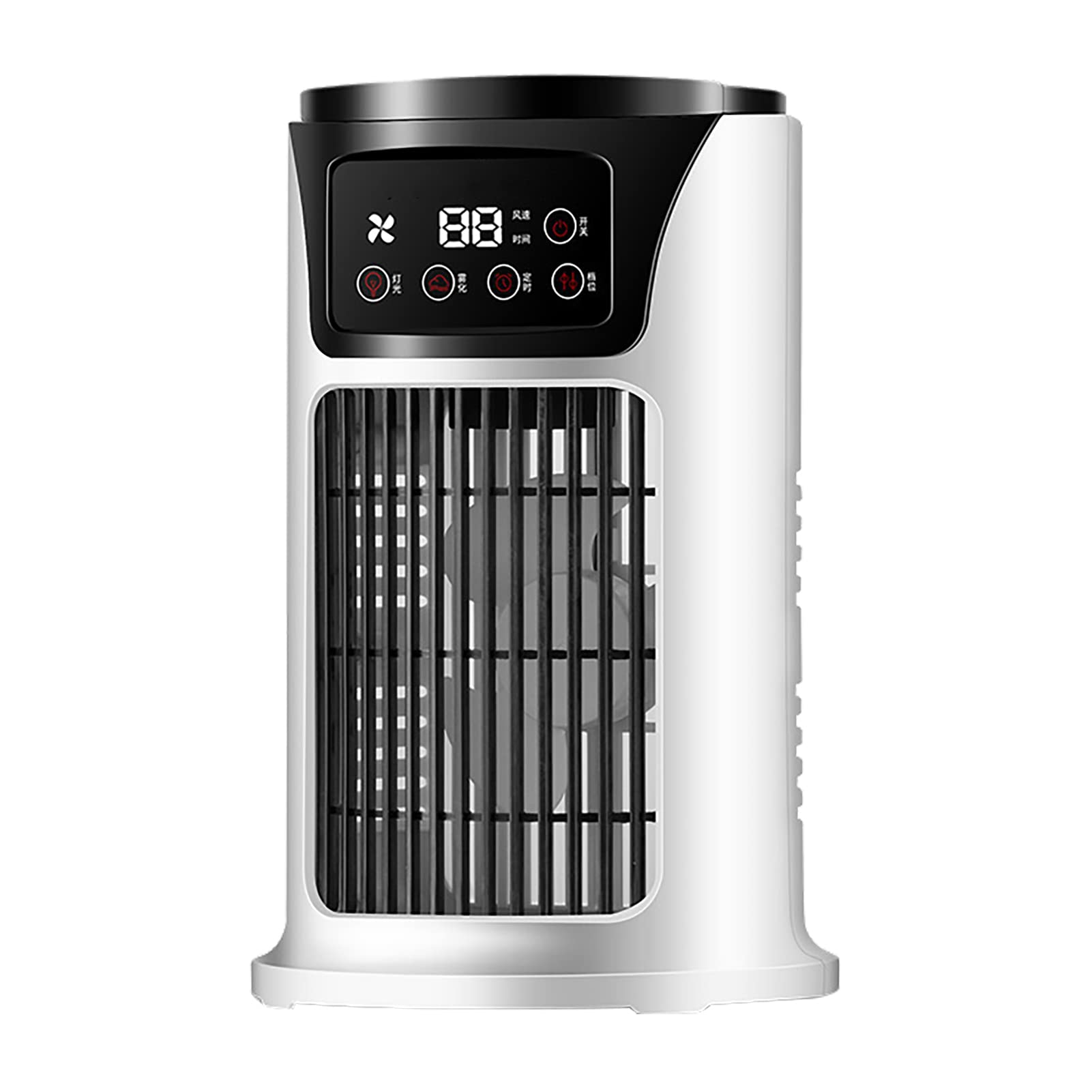 Acouto Wentylator Klimatyzacji w Sprayu Wentylator Klimatyzacji w Sprayu, Plastikowa Chłodnica Powietrza na Biurko USB z 6 Prędkościami Wiatru, 6-godzinny Czas dla Domu, Kempingu i Pieszych Wędrówek