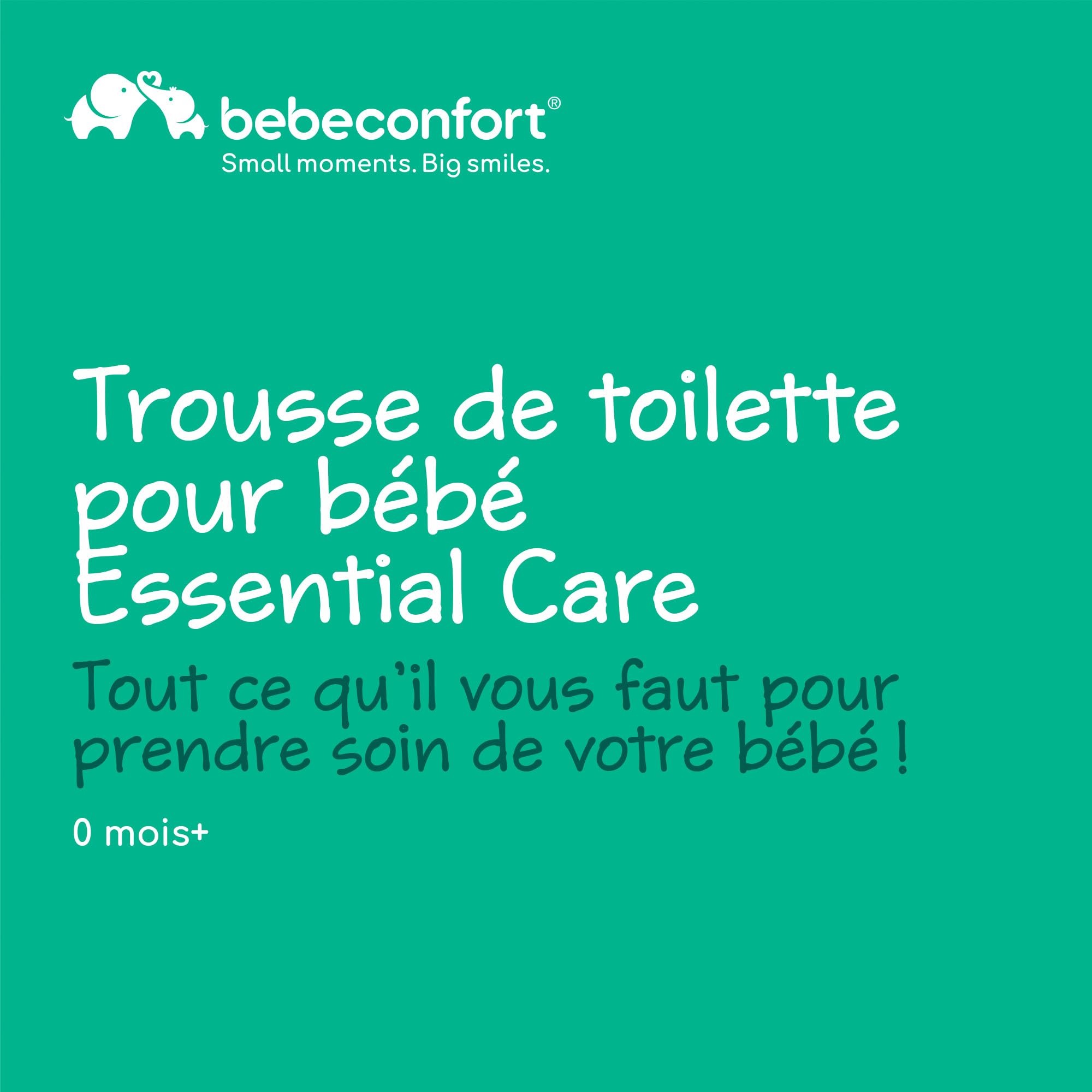 Bebeconfort Trousse de toilette bébé Essential Care, kit de soins pour bébé dès la naissance, idéal pour voyager, trousse incluse, Under the Sea