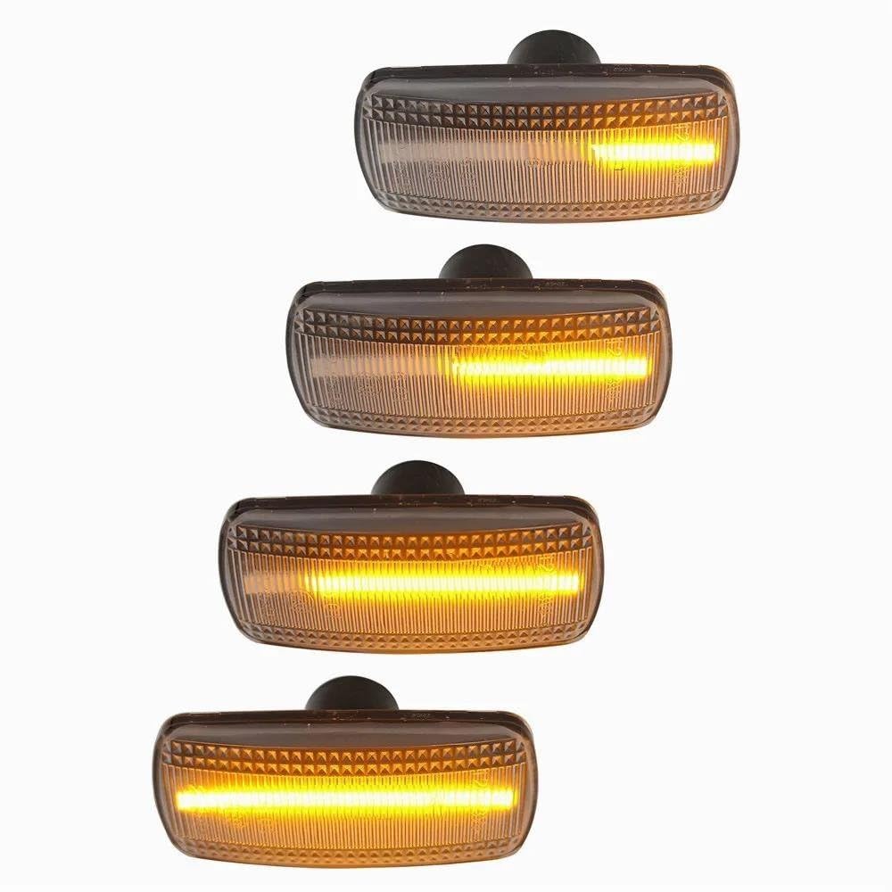 Intermitente Lateral Para Jeep Para Compass Para Grand Para Cherokee Luz Posición Lateral Con Señal Giro Dinámica Luz Intermitente Secuencial Diseño Automóvil(Dynamic Crystal)